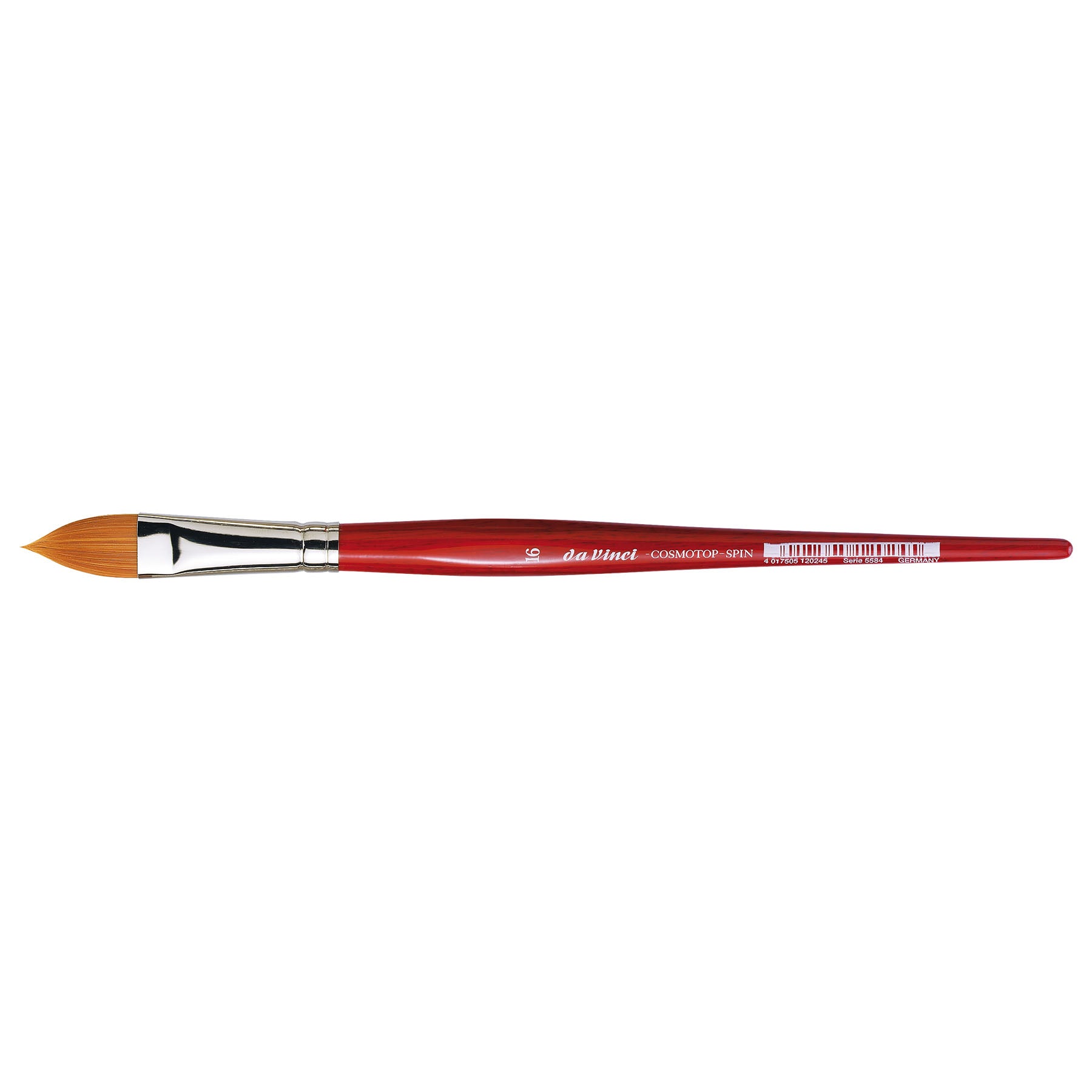 COSMOTOP-SPIN Silkpainting Brush, Synthetic, Watercolor, Oval-Pointed, Size 16