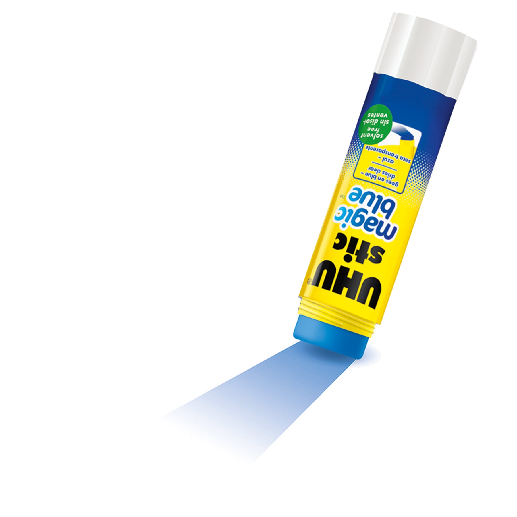 UHU Stic Magic Blue Glue Stick, Dries Clear, 8.2 g, Pack of 24