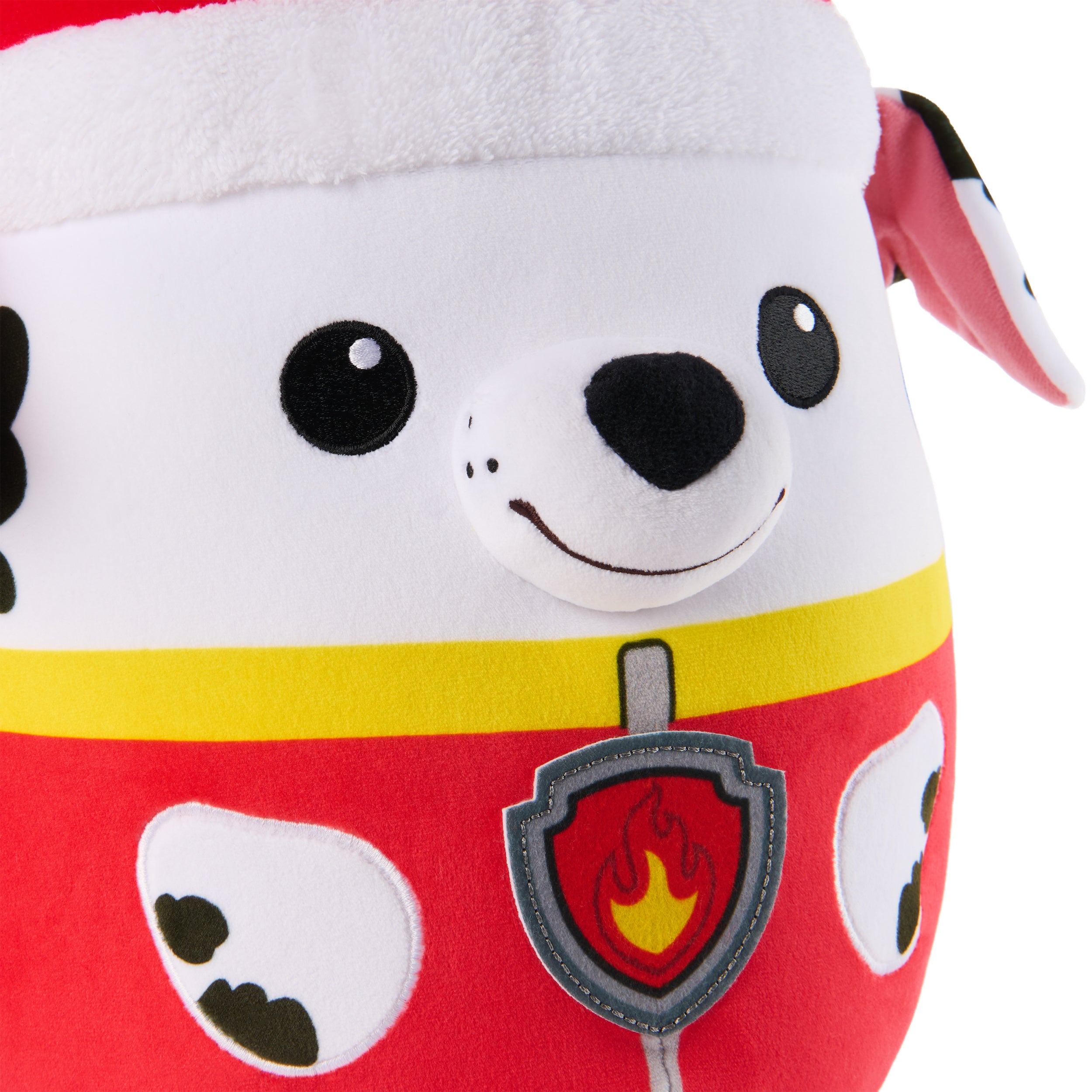 PAW Patrol Winter Holiday Marshall Squish Plush, Official Toy from the Hit Cartoon, Special Edition Squishy Stuffed Animal for Ages 1 and Up, 12”