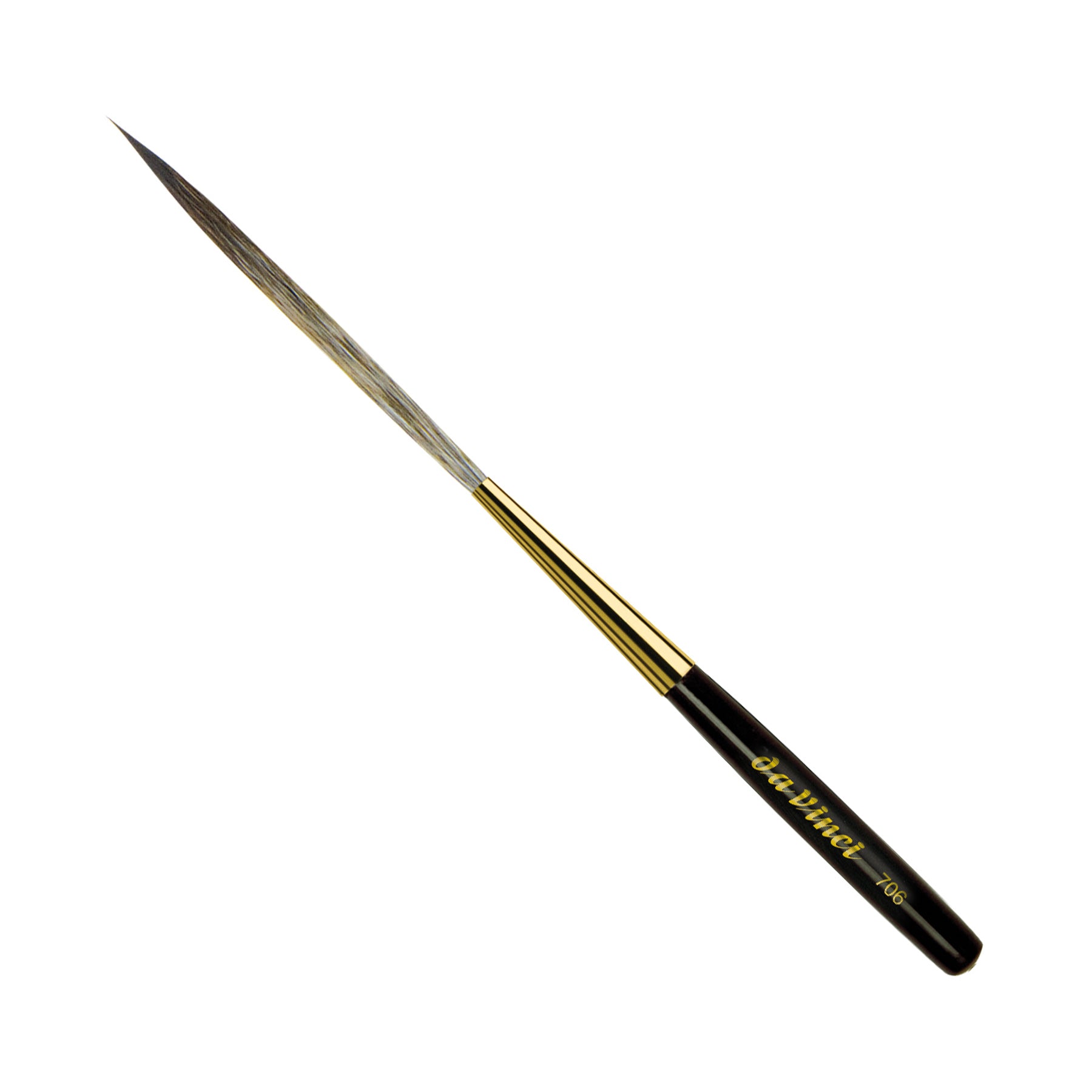 CASANEO Stroke Pointed Striper with Short Handle, Synthetic, Watercolor & Acrylic, Series 706, Size 8