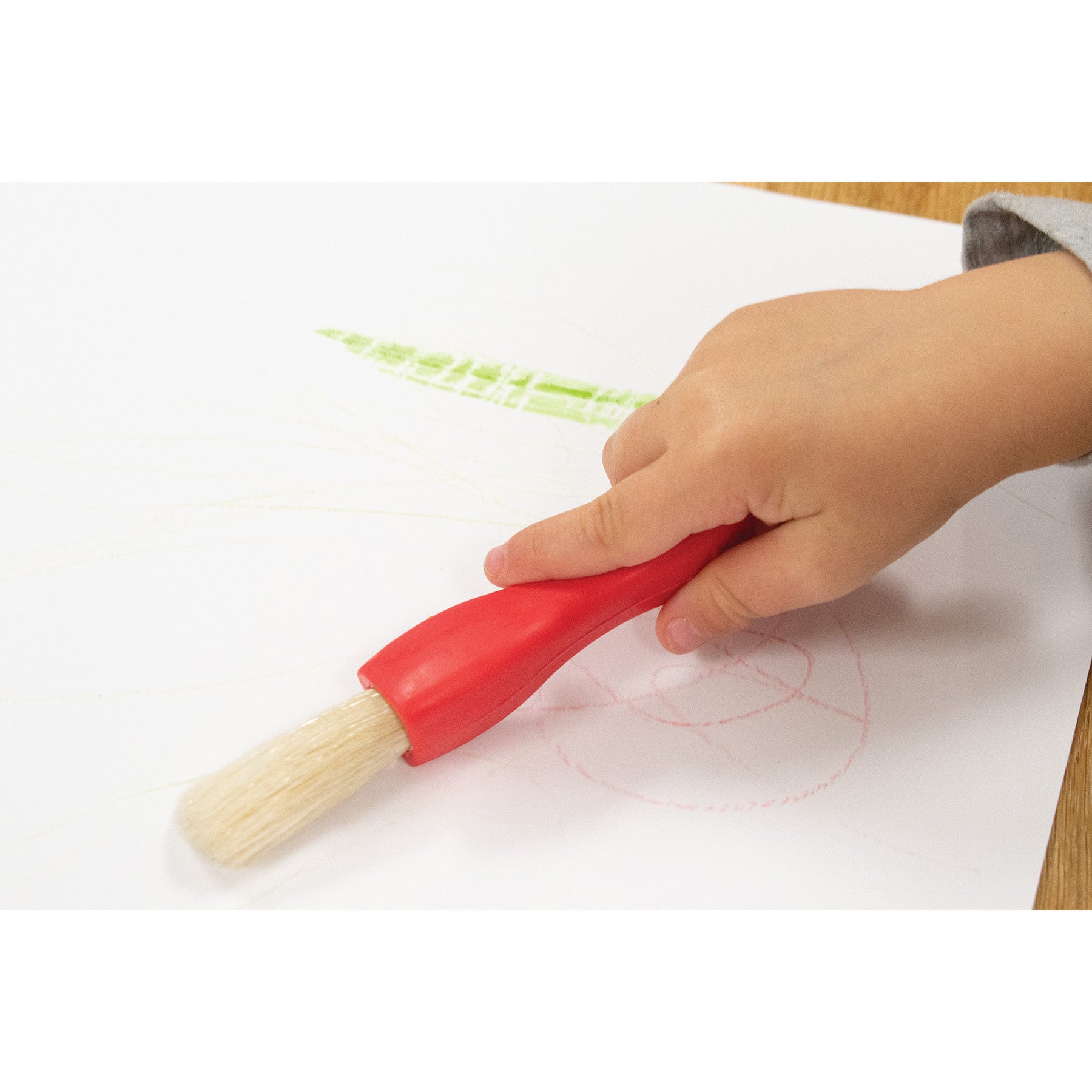 Triangle Grip Paint Brushes - 3 Sizes - Set of 6