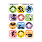 Pickleball Pride, Dill Pickle Scent Scratch 'n Sniff Stinky Stickers®, Pack of 48