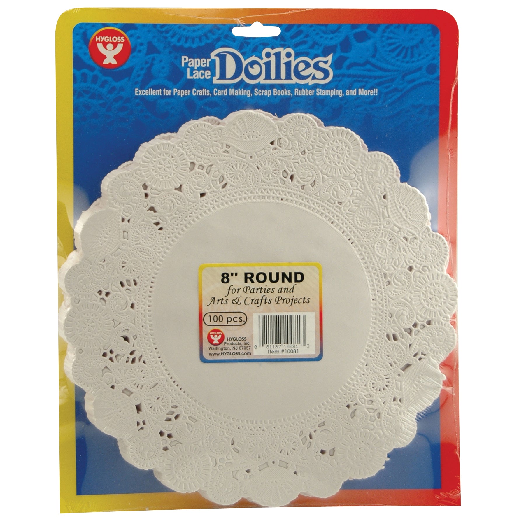 Doilies - Round, 100 ct., 8" White