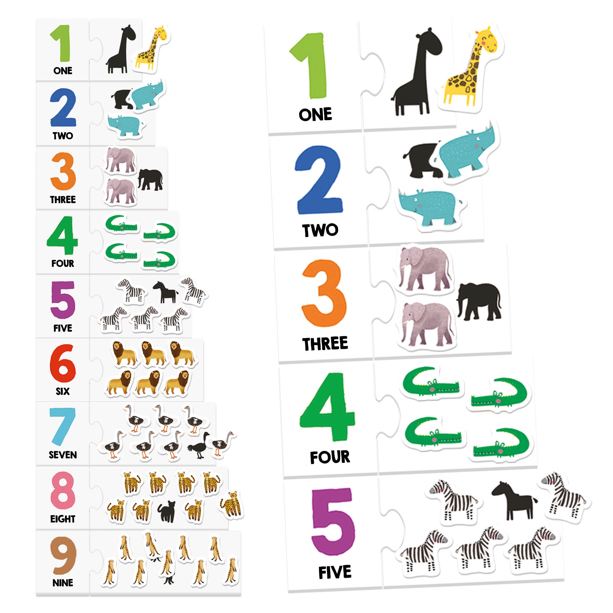 Tactile Numbers Montessori Puzzles