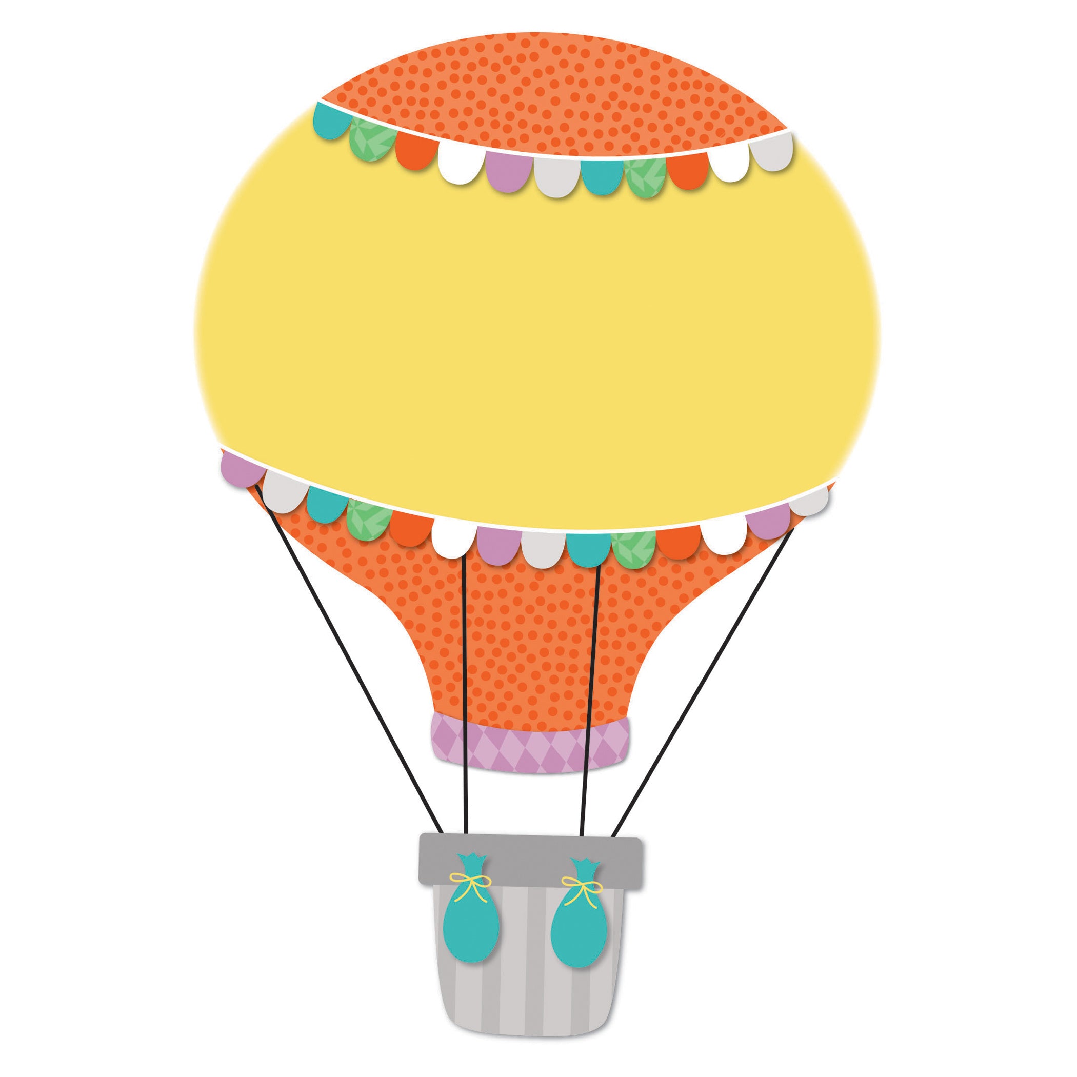 Up and Away Hot Air Balloons Cut-Outs, Pack of 36