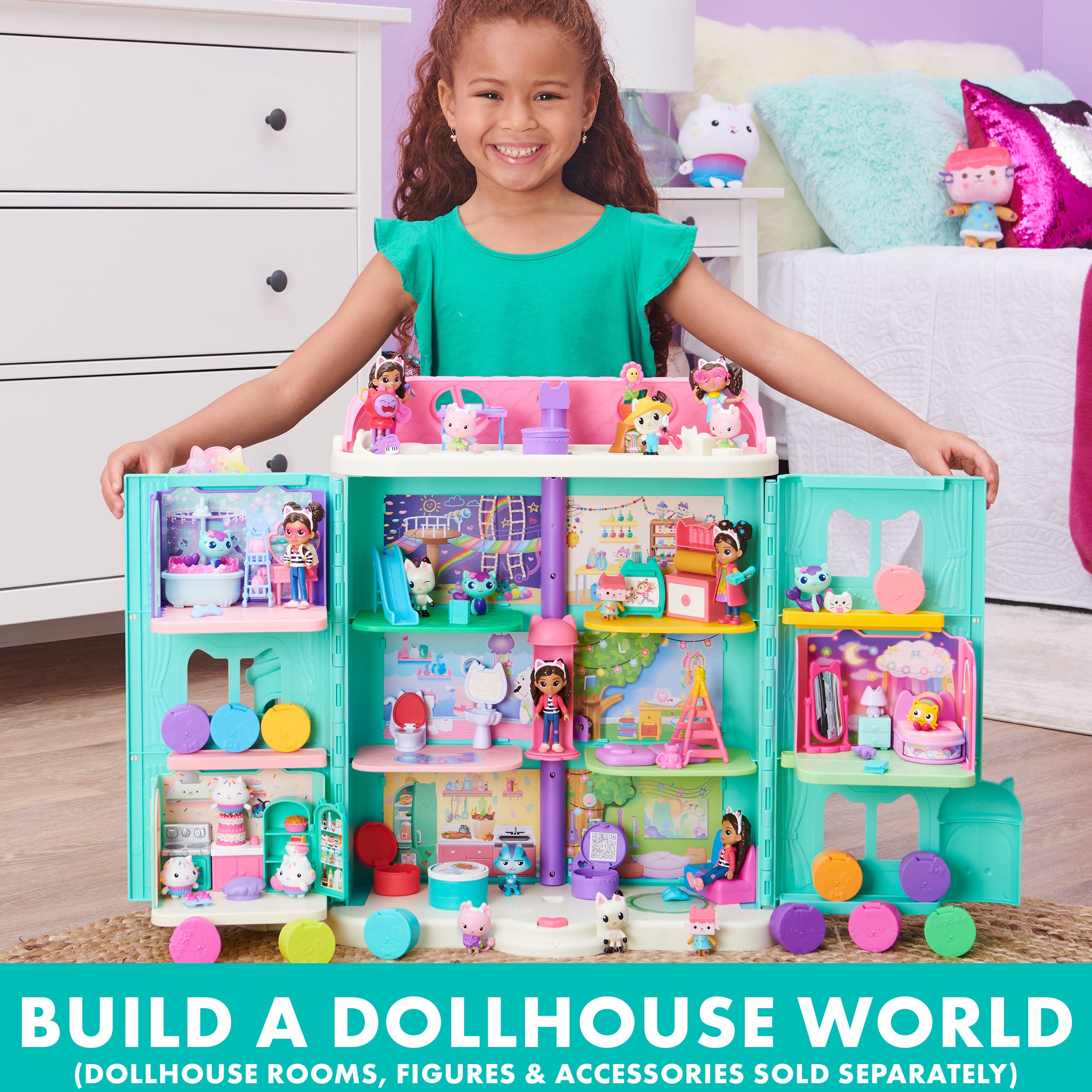 Gabby’s Dollhouse, 8-inch Gabby Girl Doll, Kids Toys for Ages 3 and up