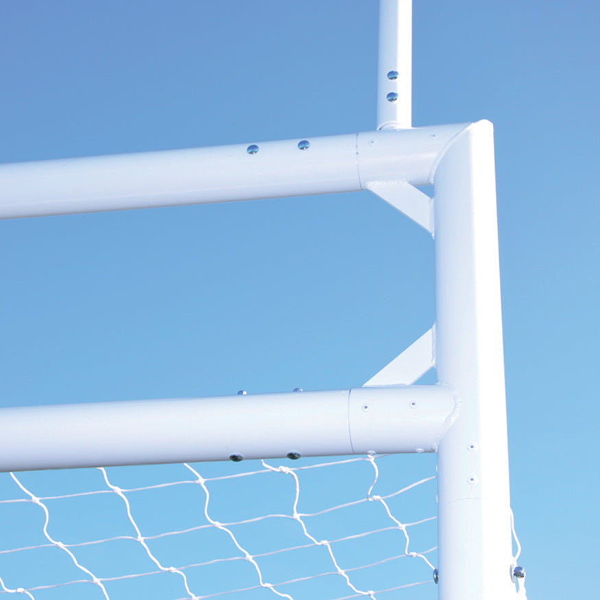 Goals - Soccer/Football (with Standard Backstays) - Deluxe, Official Size (8 ft. H x 24 ft. W x 4 ft. B x 10 ft. D)