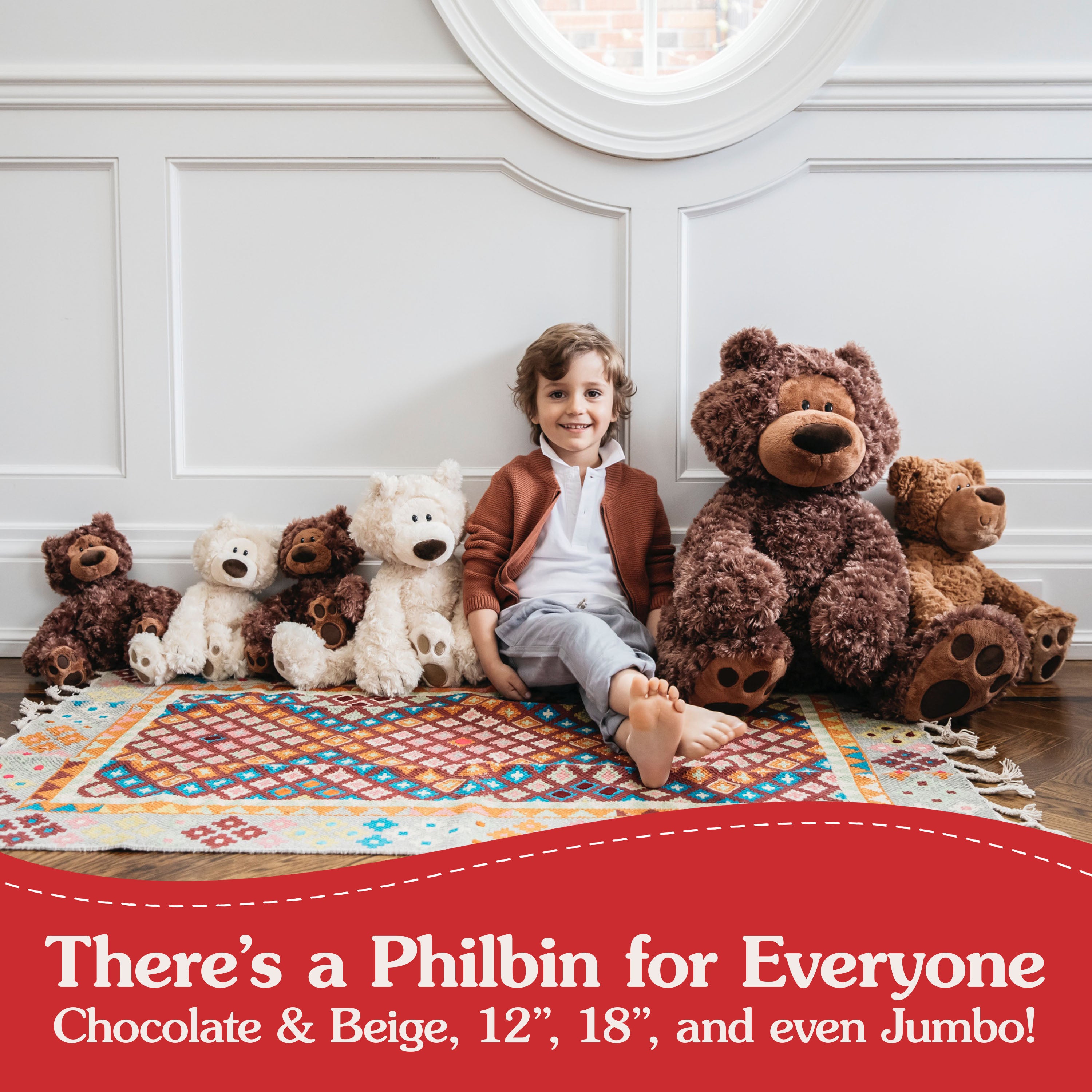 GUND Philbin Classic Teddy Bear, Premium Stuffed Animal for Ages 1 and Up, Chocolate Brown, 18”