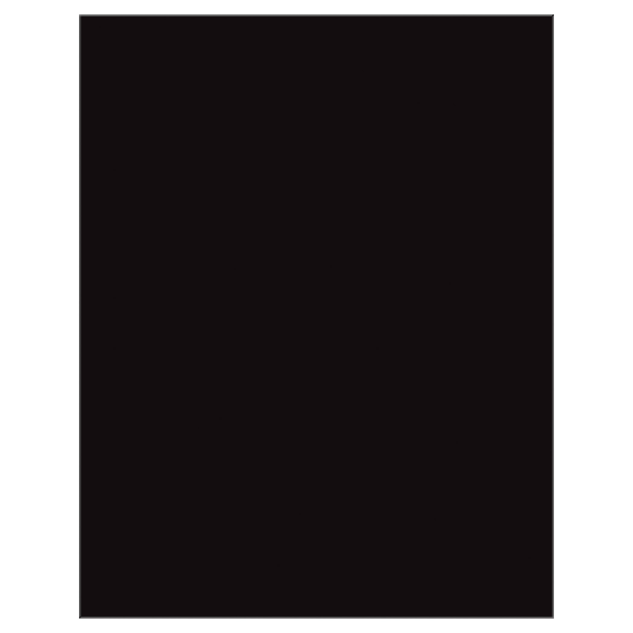 Premium Coated Poster Board, Black, 22" x 28", 25 Sheets