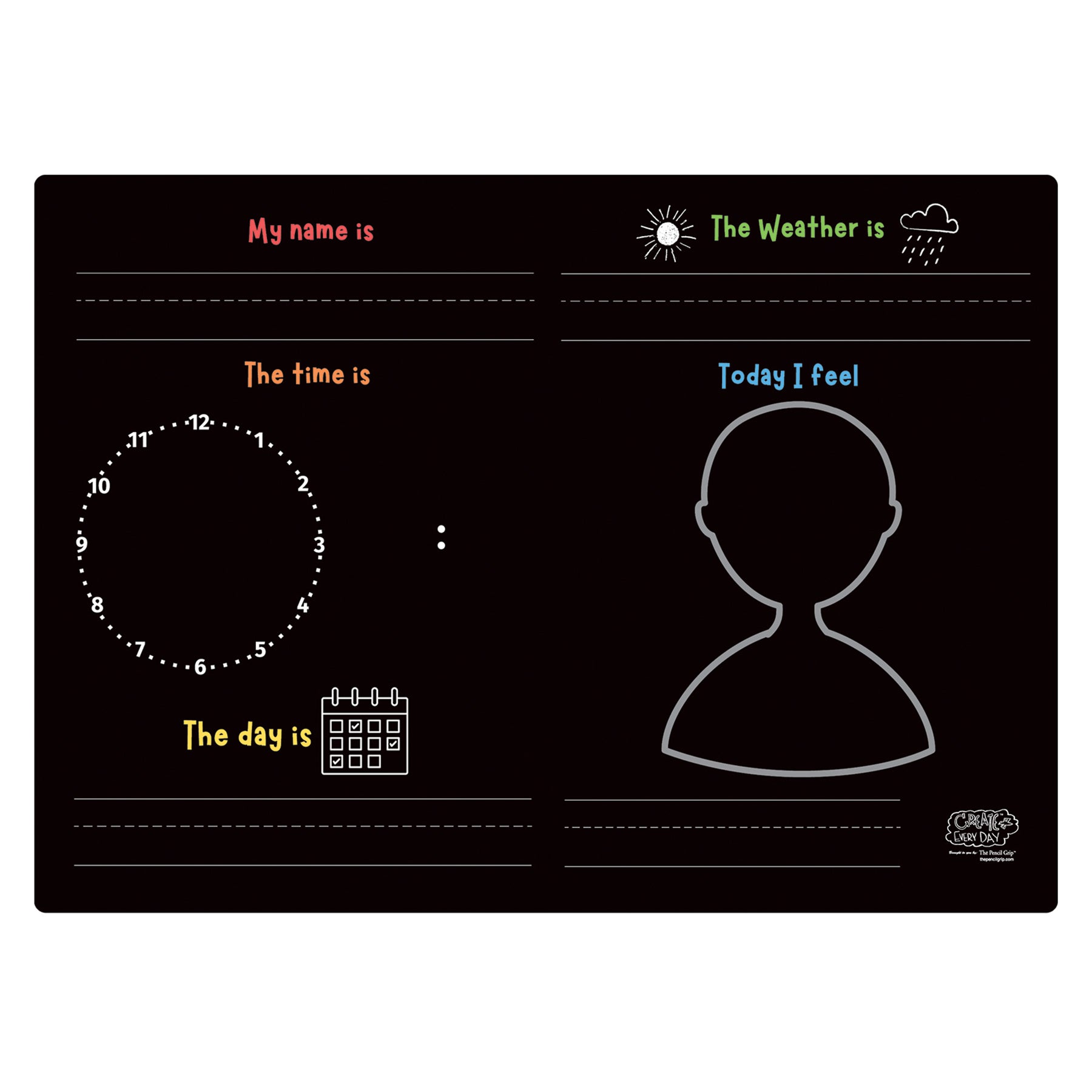 Activity Playmat - Fill in the Blanks, Pack of 6