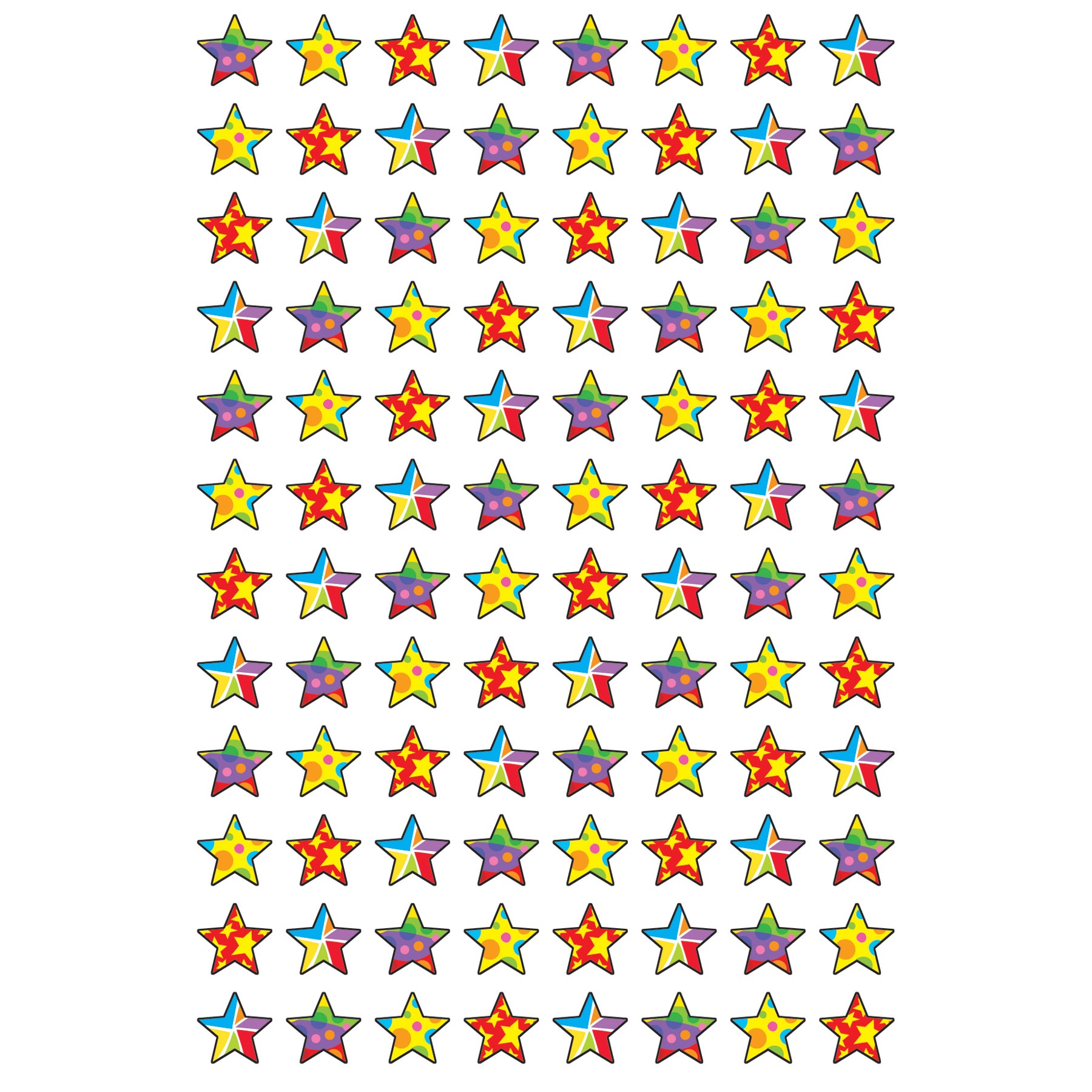Star Medley superShapes Stickers, 800 ct