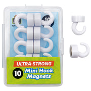 Mini Hook Magnets, Pack of 10