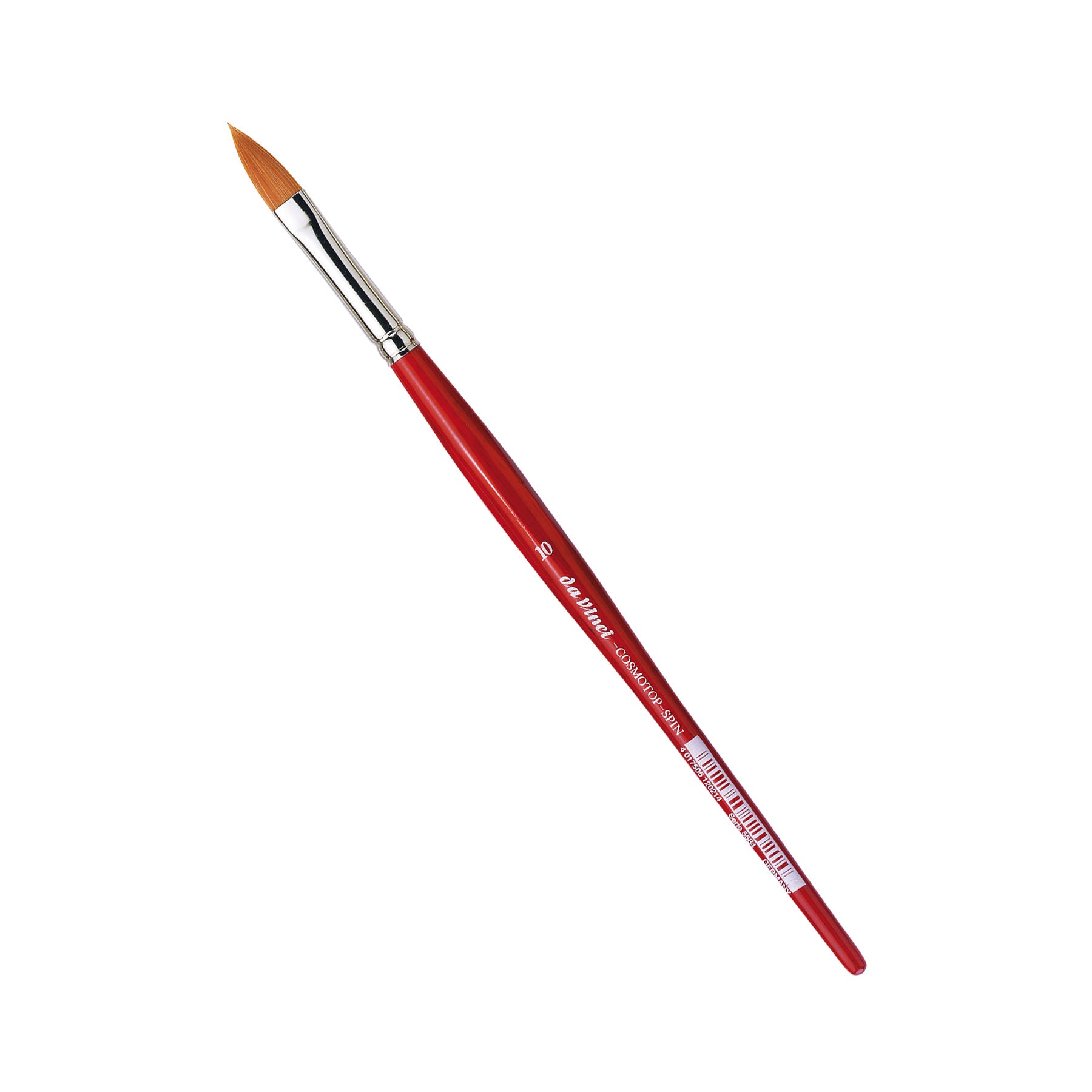 COSMOTOP-SPIN Silkpainting Brush, Synthetic, Watercolor, Oval-Pointed, Size 10