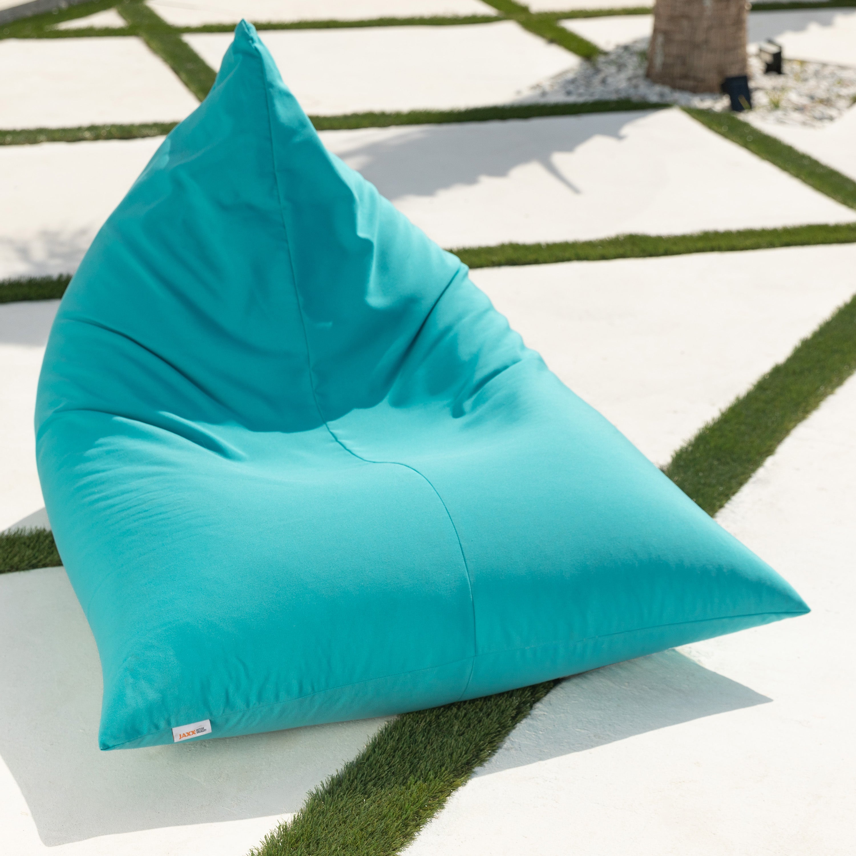 Jaxx Twist Outdoor Bean Bag Chair, Light Blue