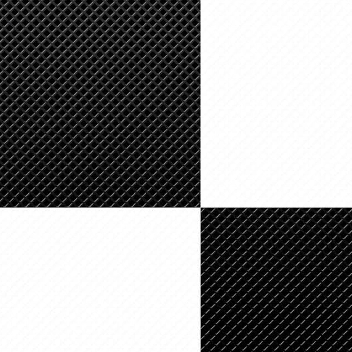 BLACK & WHITE BIG CHECKERS 4/PK