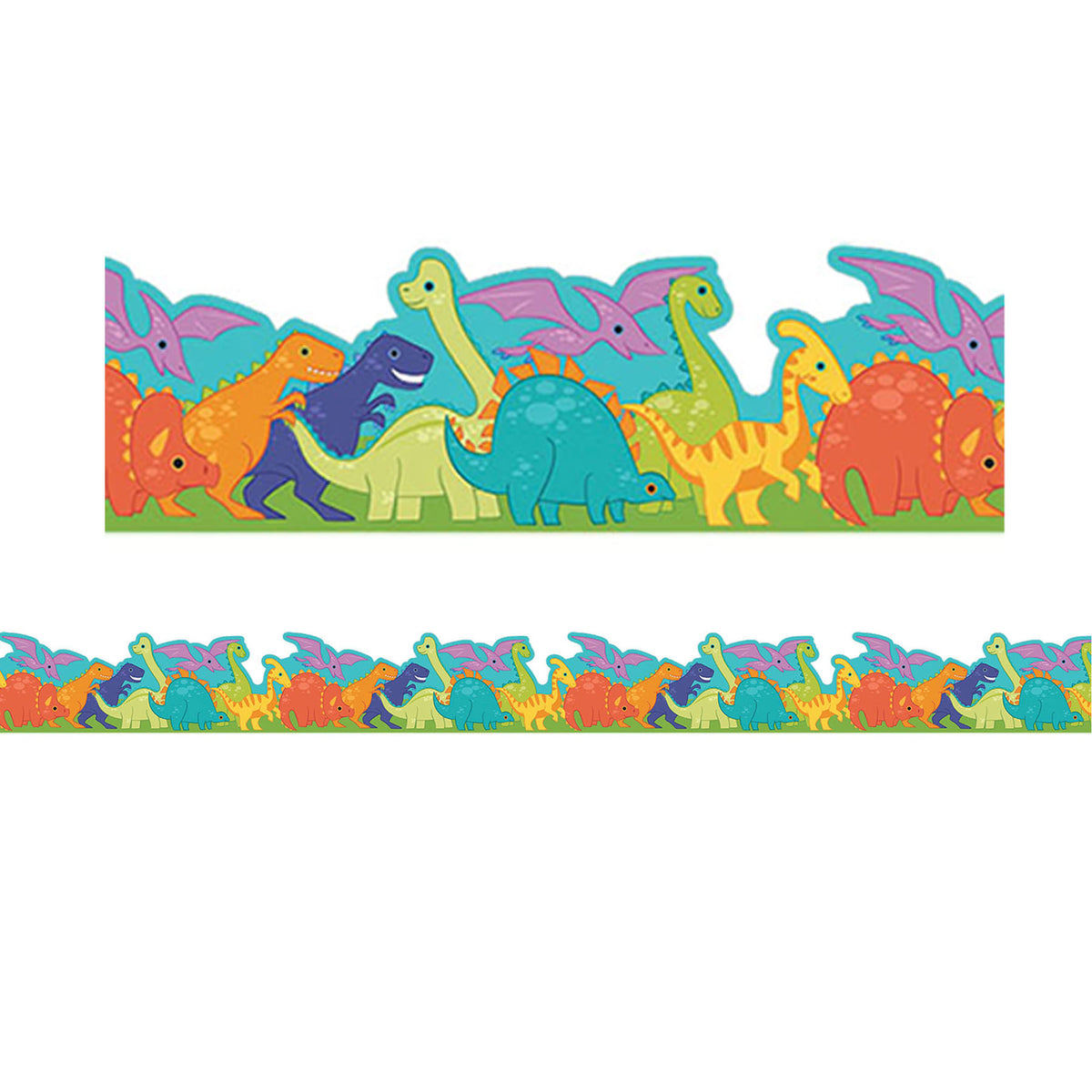 (2 PK) DECO TRM XTRA WD DINO PARADE