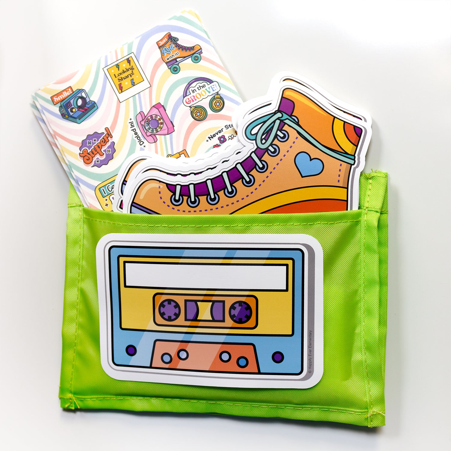 Happily Ever Elementary Retro Remix Motivators Motivational Stickers, Pack of 72
