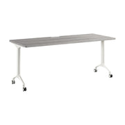 Bush Business Furniture Synergy 72-inch Rectangle Modular Office Conference Table in Platinum Gray - 71.02" Width x 29.37" Depth x 29.62" Height