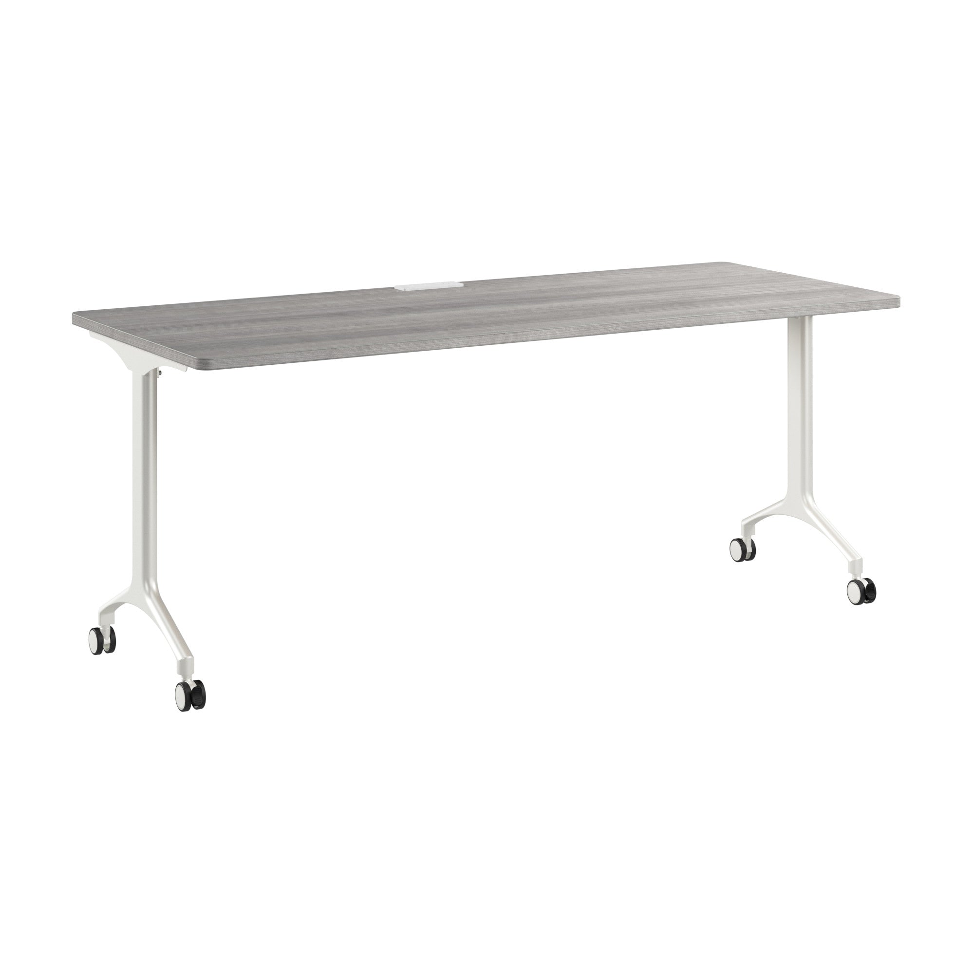 Bush Business Furniture Synergy 72-inch Rectangle Modular Office Conference Table in Platinum Gray - 71.02" Width x 29.37" Depth x 29.62" Height