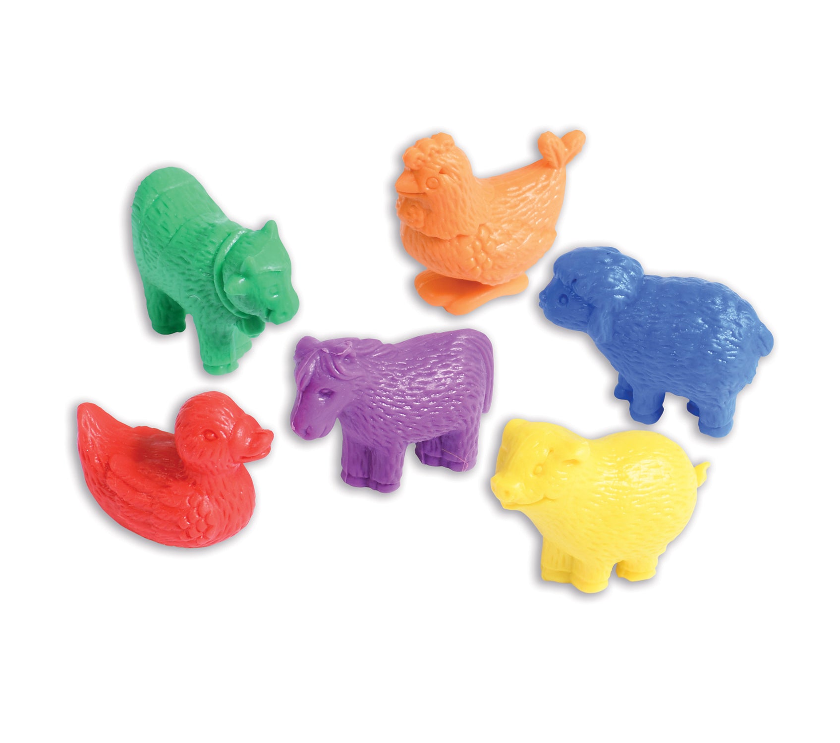 Farm Animals Counters - Set of 72