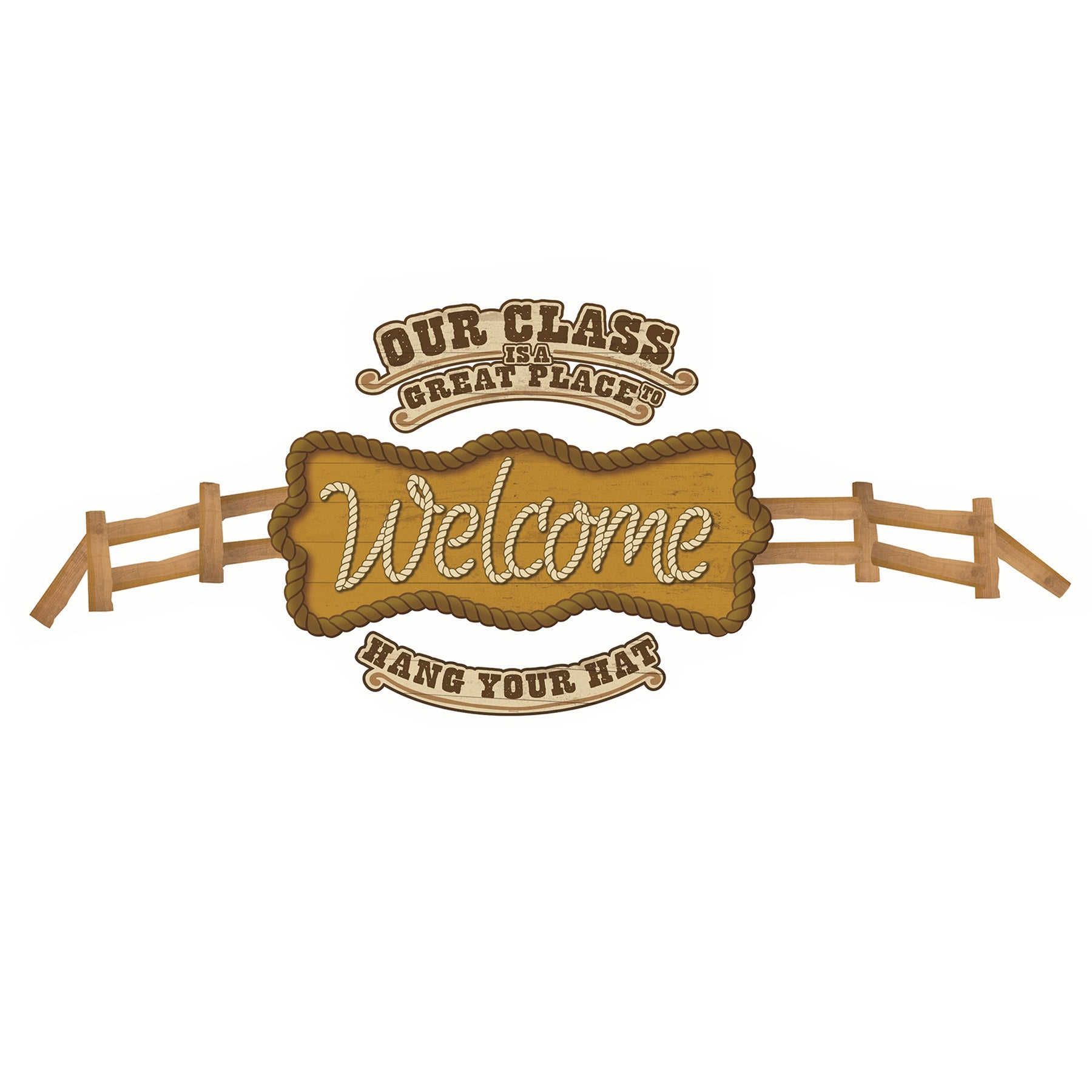 Wild Wild Classroom Welcome Bulletin Board Set, 69 Pieces