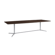Bush Business Furniture 120-inch Office Conference Table with Metal Base in Black Walnut - 119.21" Width x 47.51" Depth x 28.65" Height
