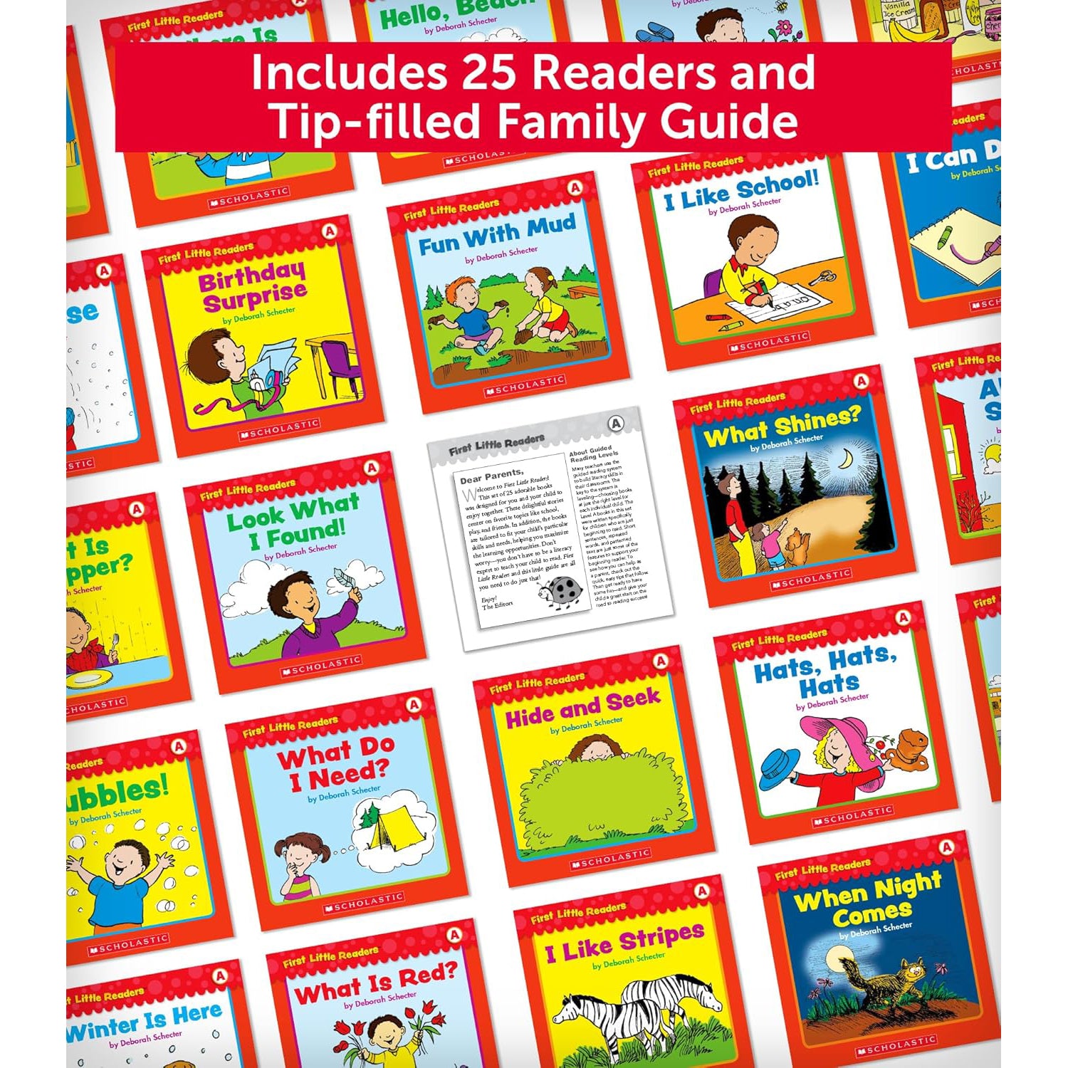 First Little Readers™ Book Parent Pack, Guided Reading Level A, Set of 25 Books