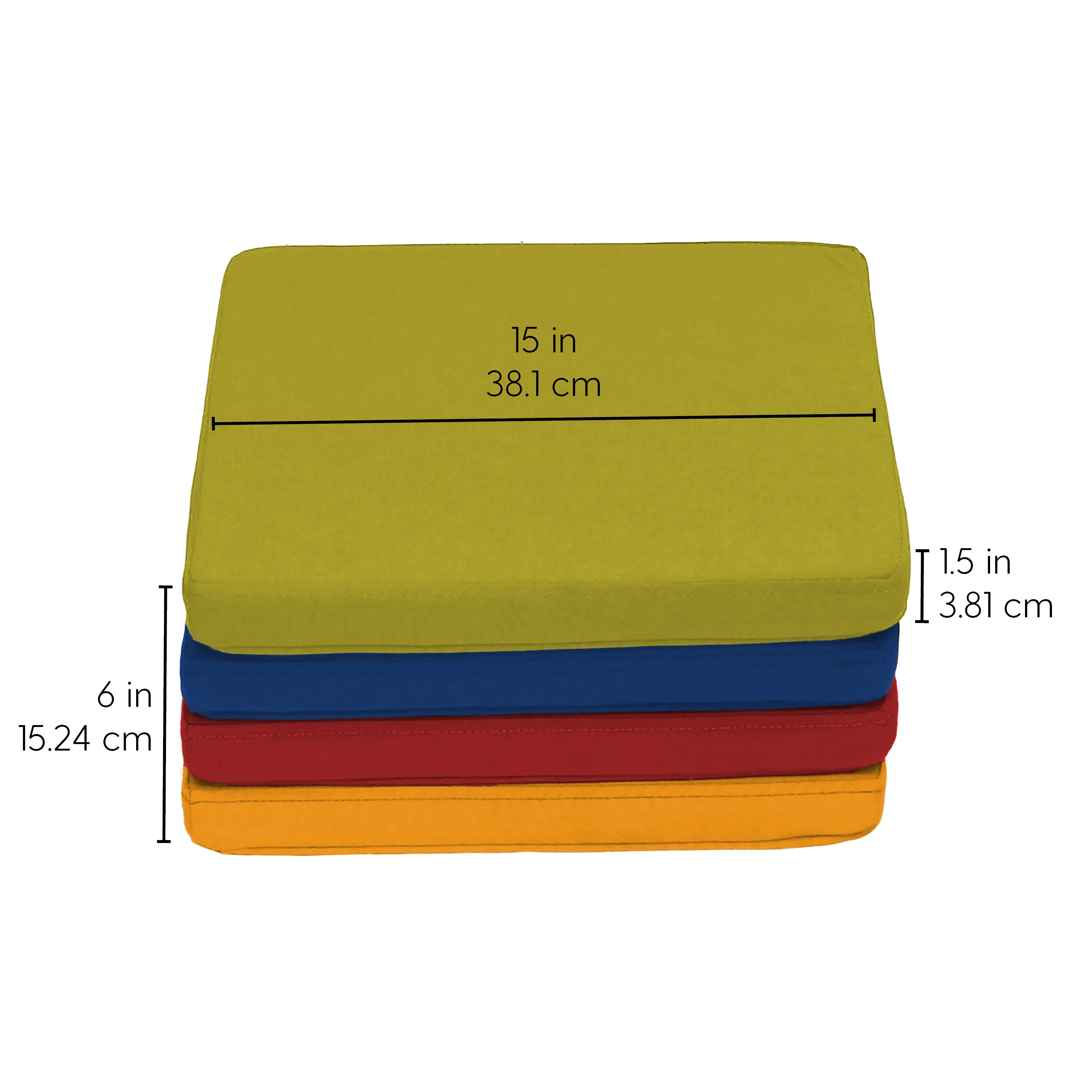 Element 15" Square Cushions, 4-Piece - Assorted