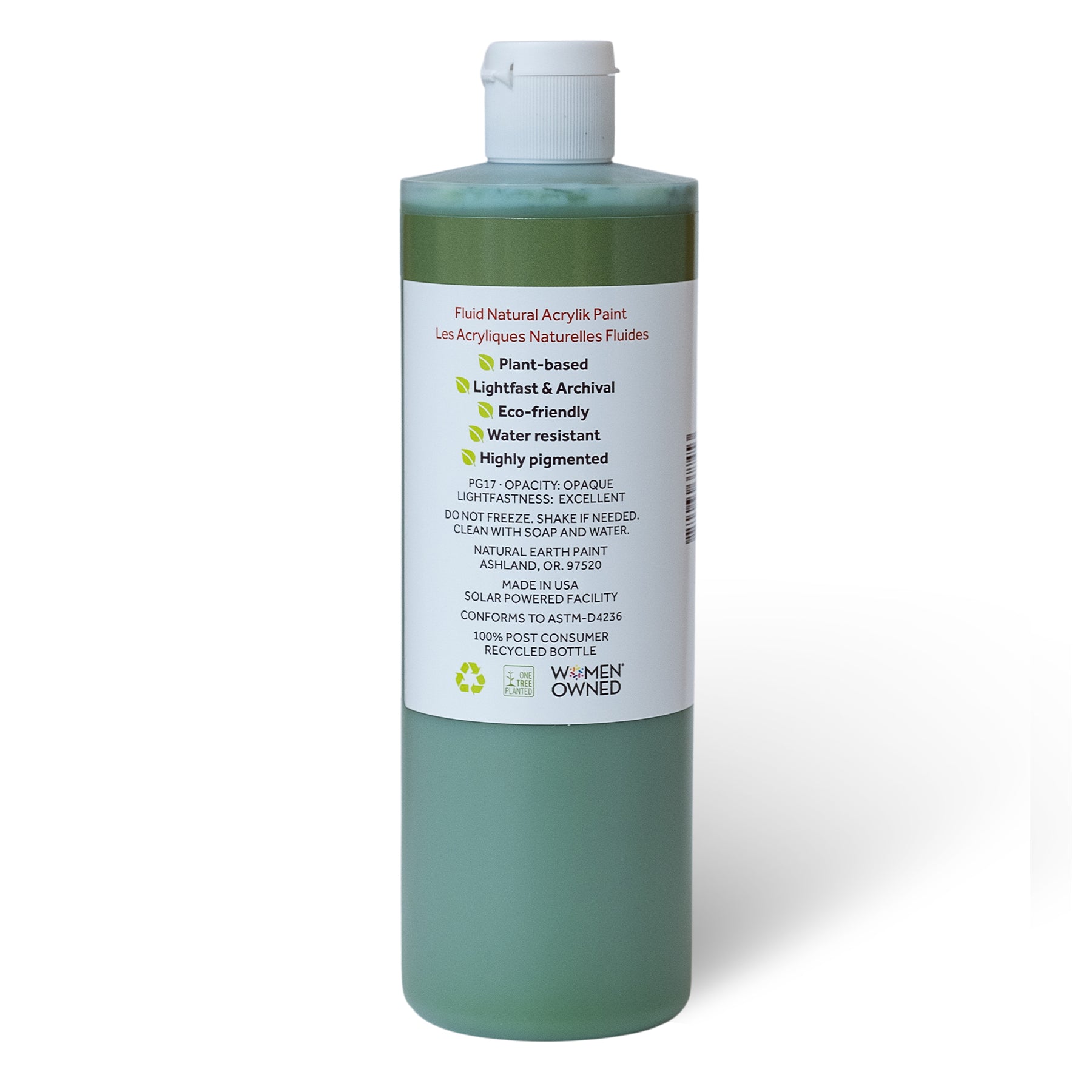 Natural Fluid Acrylik - 16 oz - Emerald Green