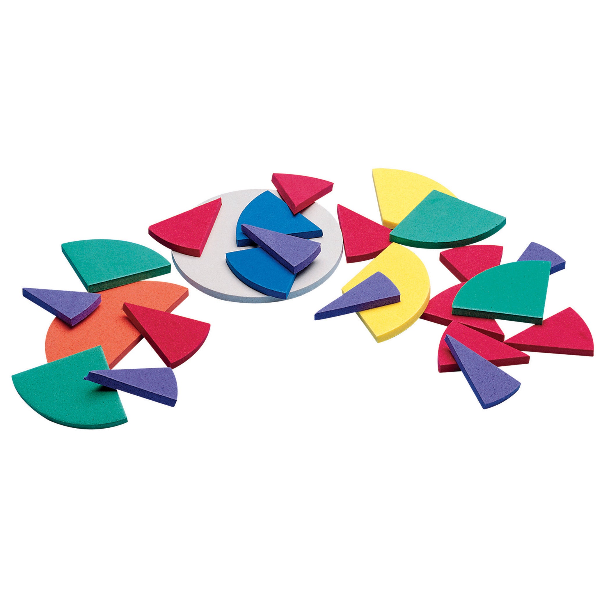 Easyshapes Foam Fraction Circles, 51 pieces