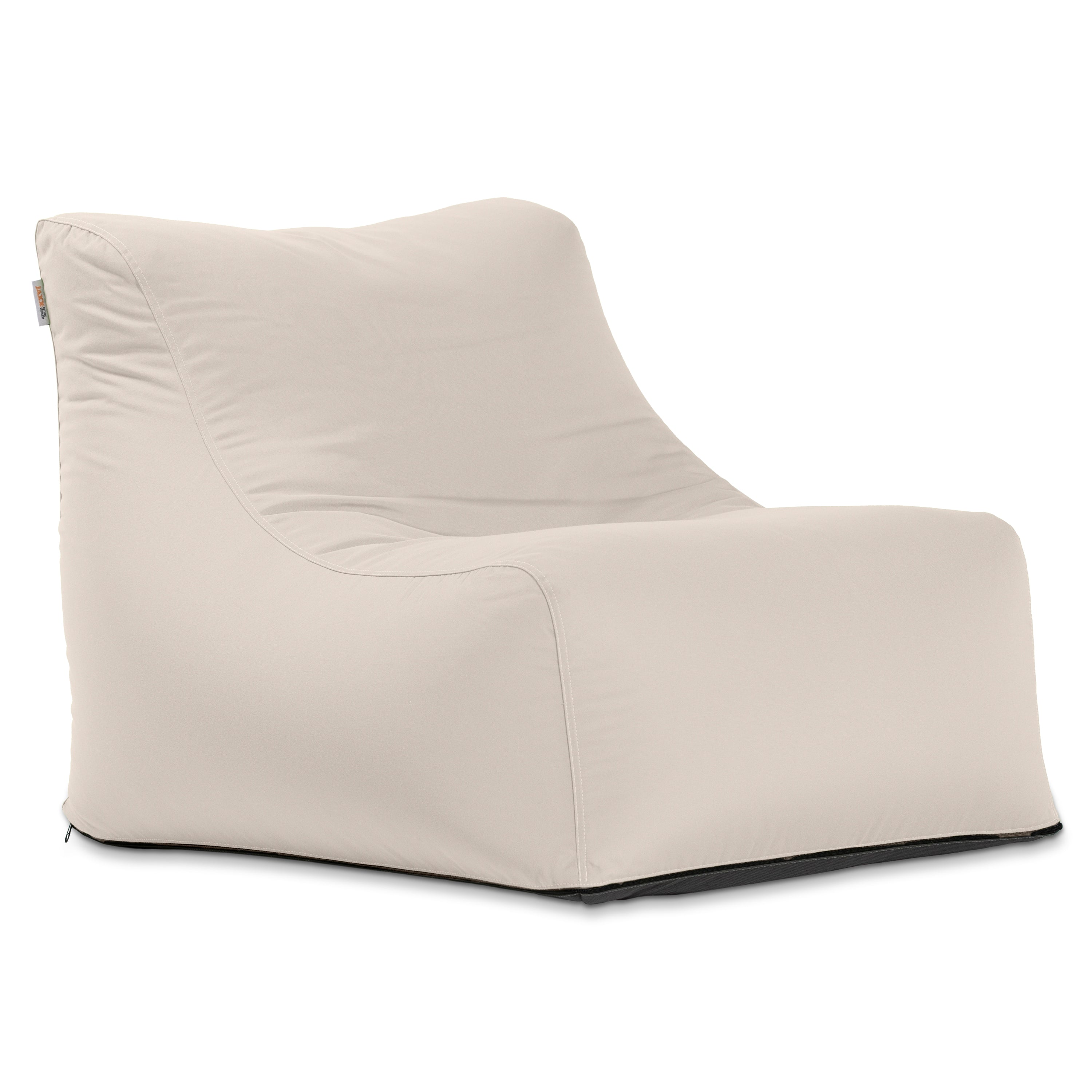 Jaxx Ponce Outdoor Bean Bag Chair - Weather Resistant Patio and Poolside Lounge Seating, Pearl