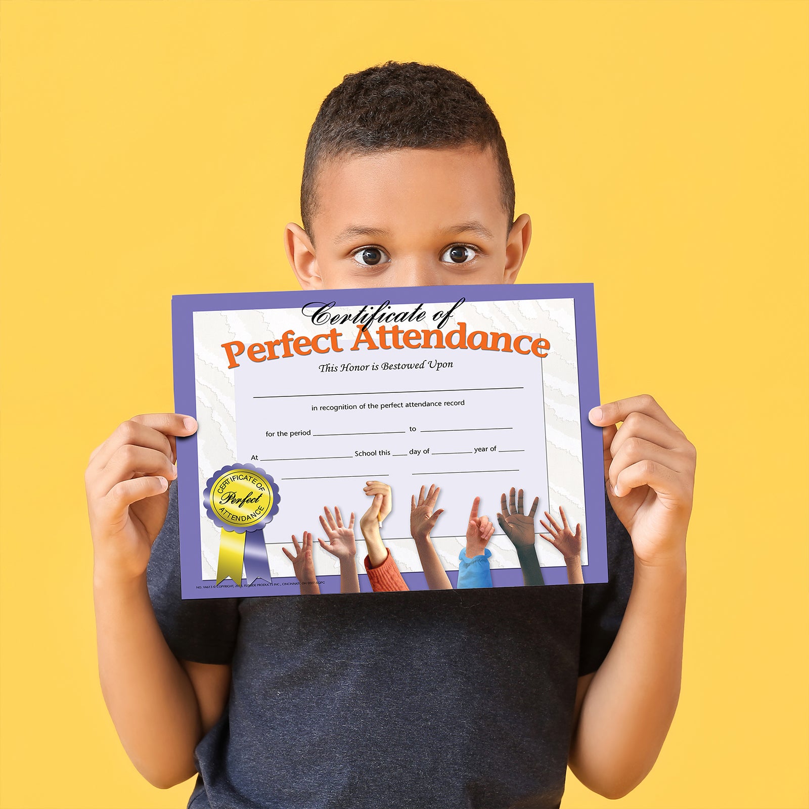 Certificate of Perfect Attendance, 8.5" x 11", Pack of 30