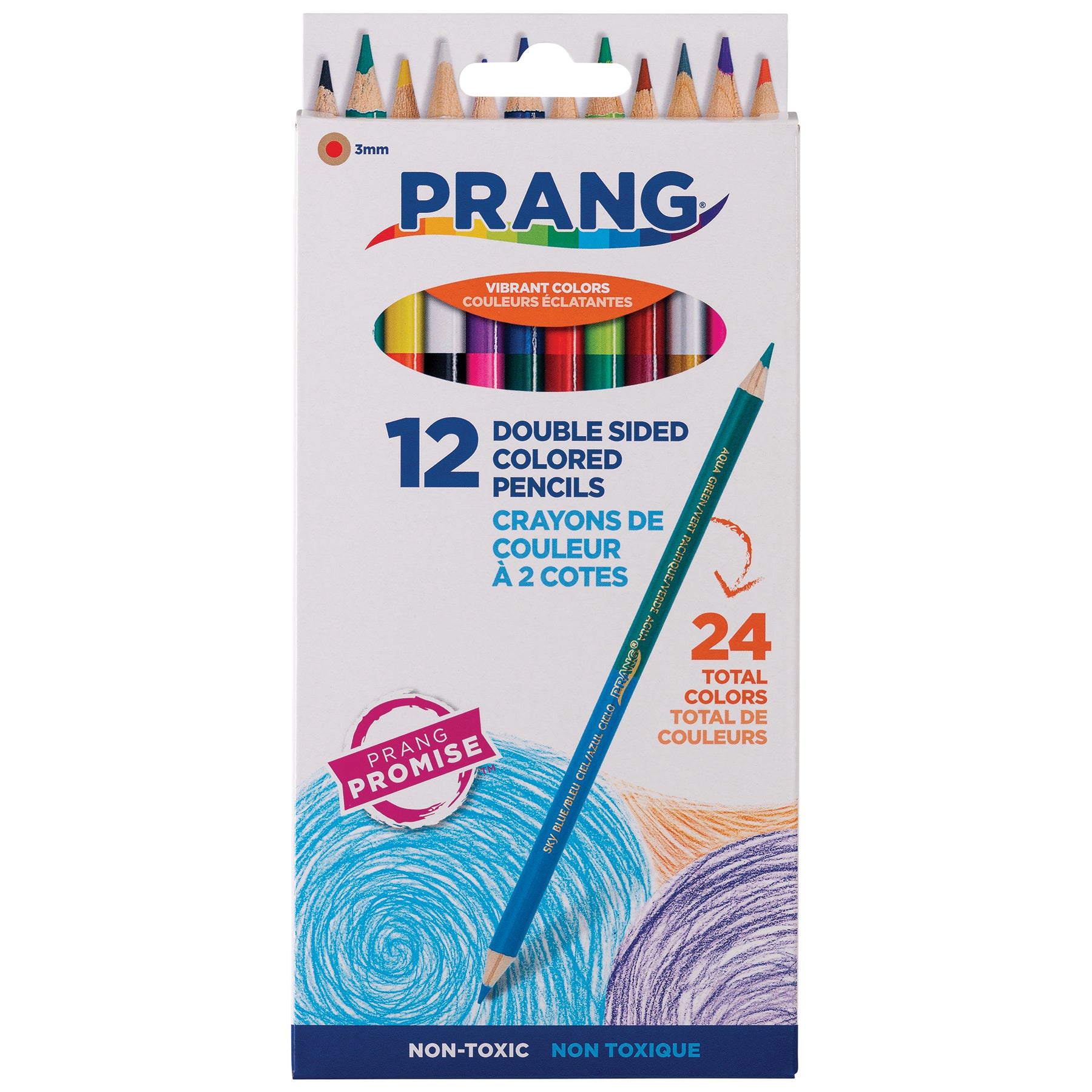 Duo Colored Pencils, 24 Color Set