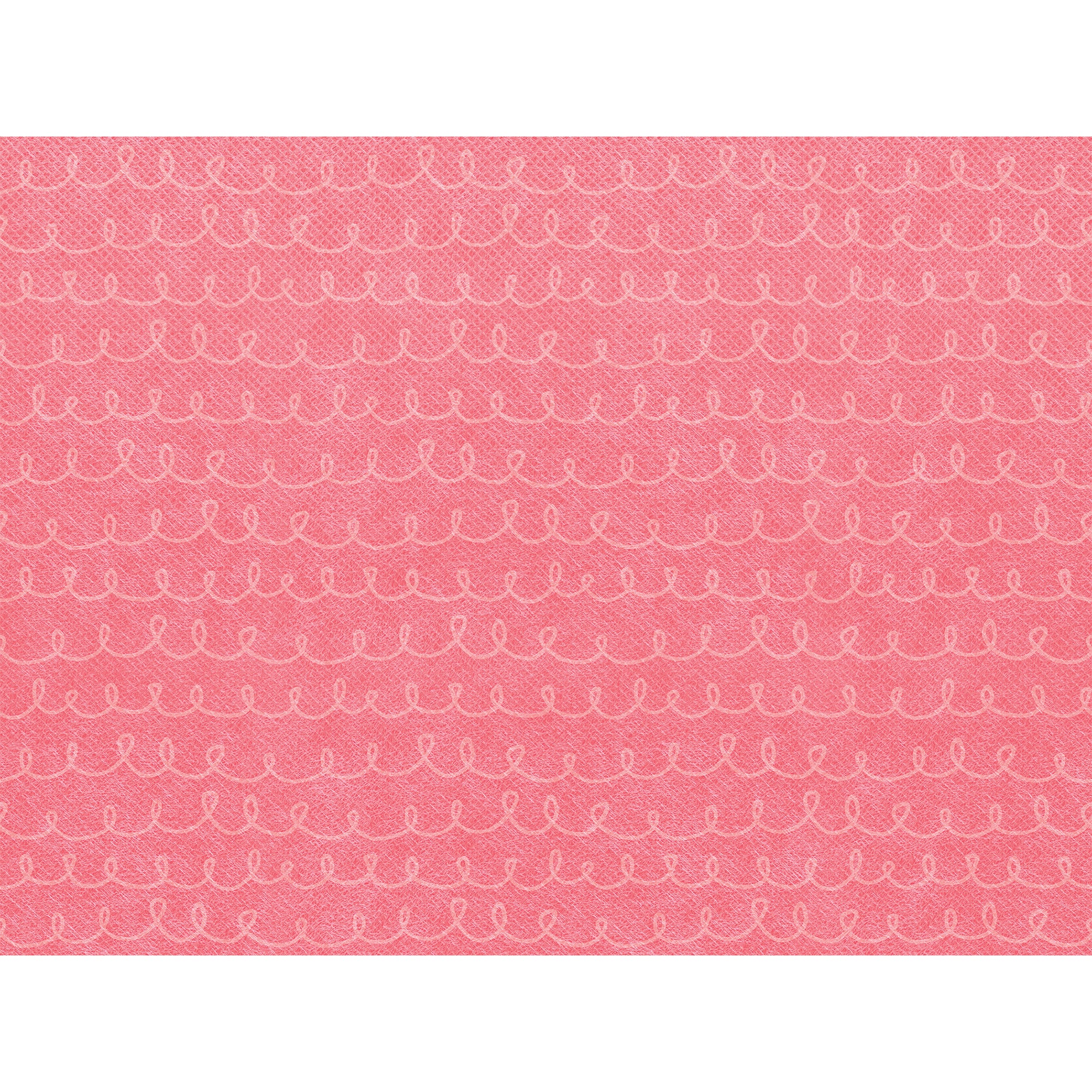 Fun Size Better Than Paper® Bulletin Board Roll, 18" x 12', Coral Pink Loop-De-Loop