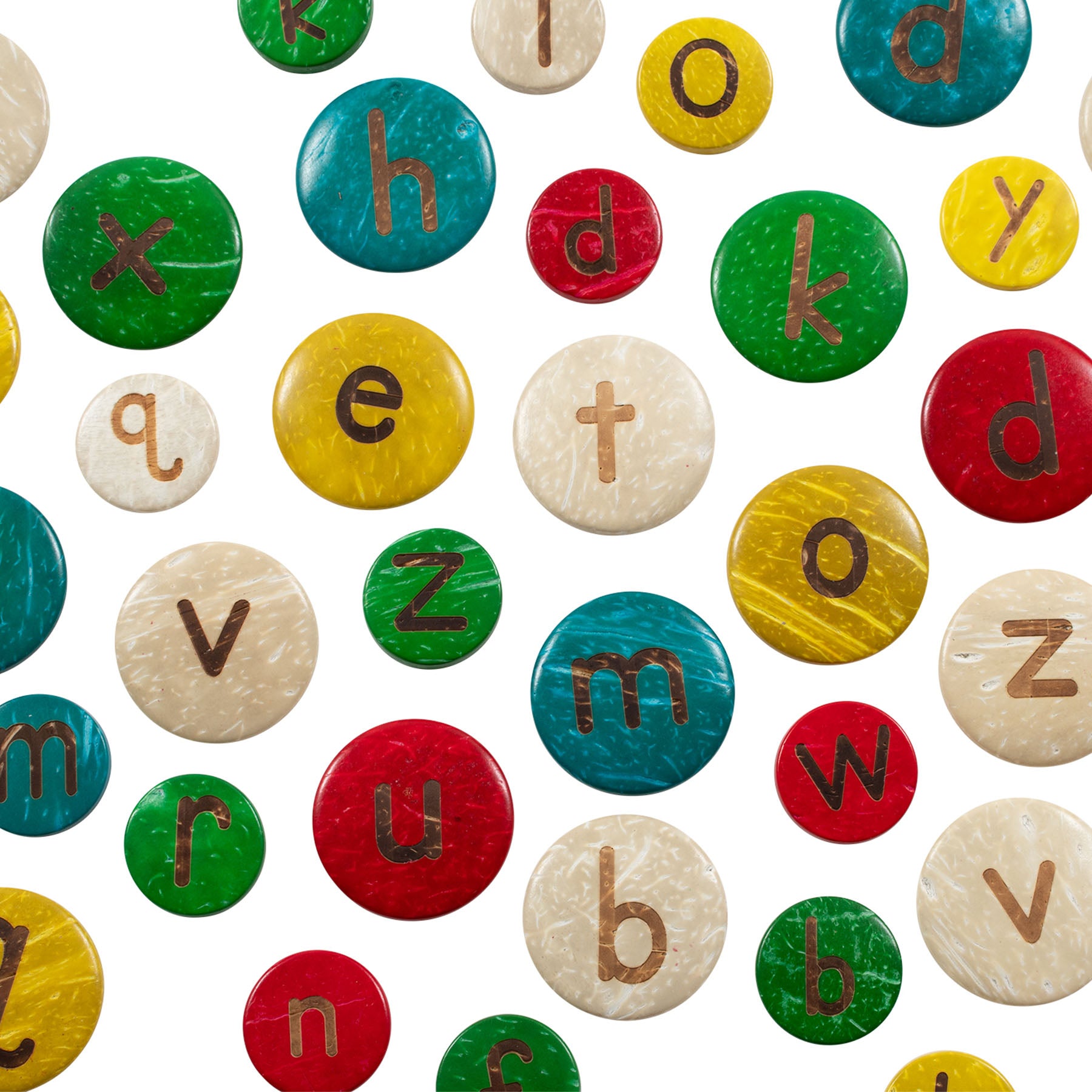 Coconut Letters, Lowercase, Set of 52