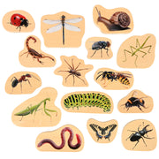 Wooden Minibeast Blocks - Set of 15