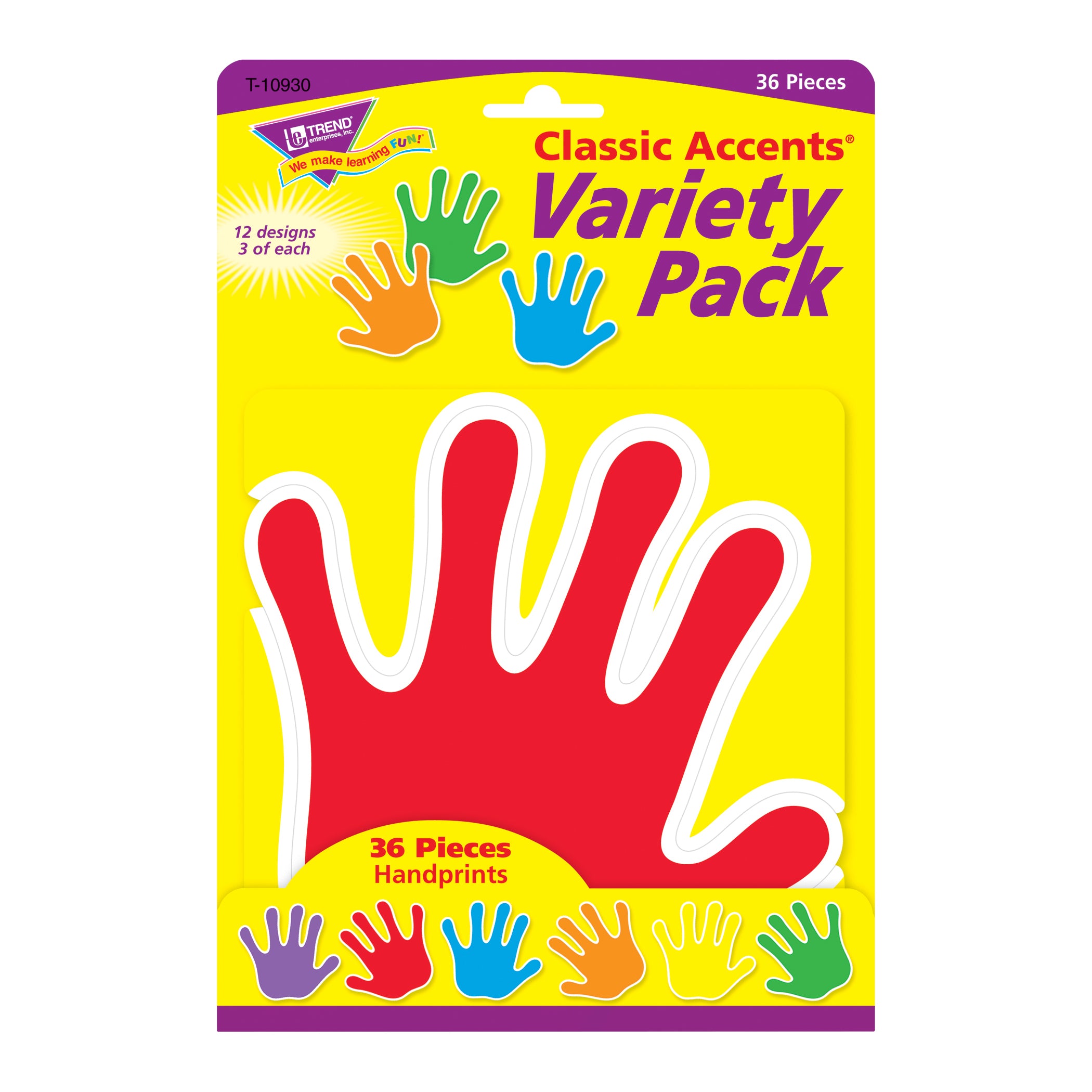 Handprints Classic Accents® Variety Pack, 36 ct