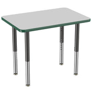 24" x 36" Rectangle T-Molding Activity Table with Adjustable Super Legs - Gray/Green/Black