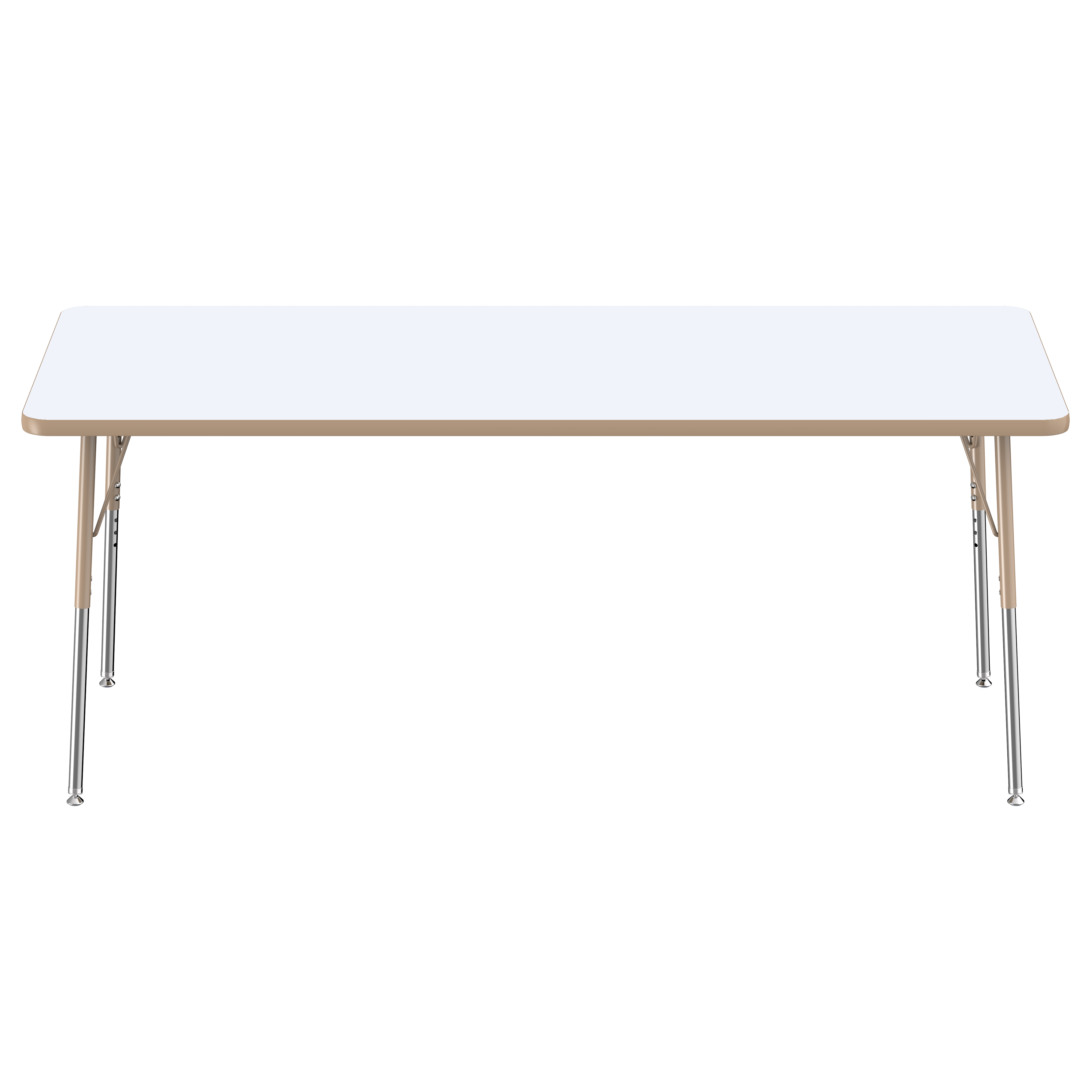 30" x 72" Rectangle Dry-Erase Activity Table with Adjustable Standard Swivel Glide Legs - Whiteboard/Sand