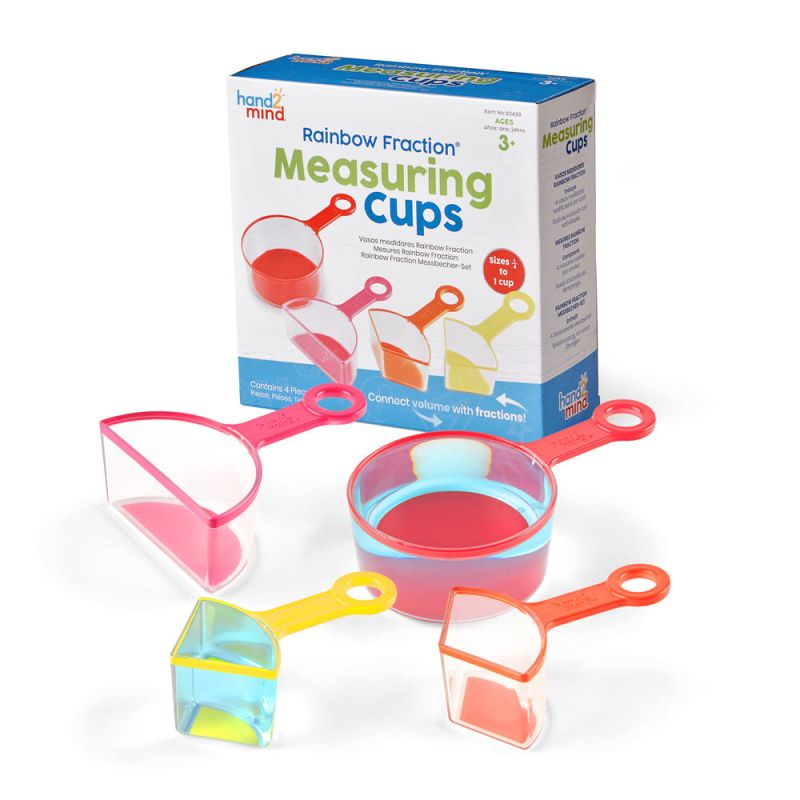 Rainbow Fraction Measuring Cups, 4 Cups