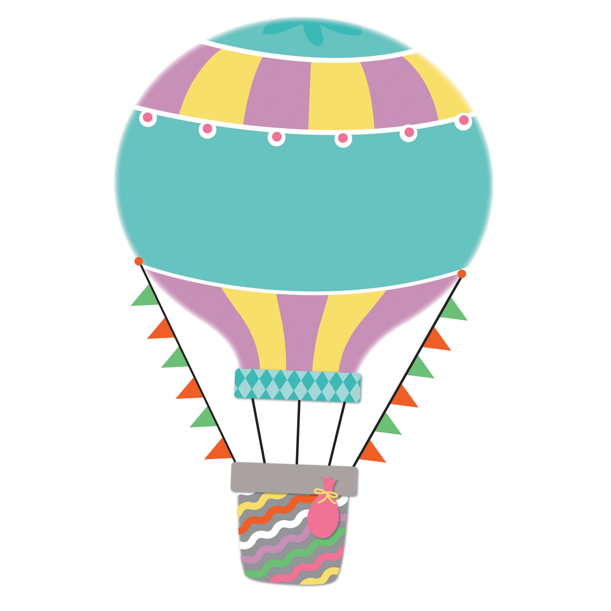 Up and Away Hot Air Balloons Cut-Outs, Pack of 36