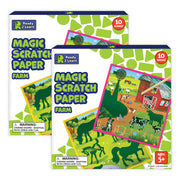 Magic Scratch Paper, Farm, 10 Per Pack, 2 Packs