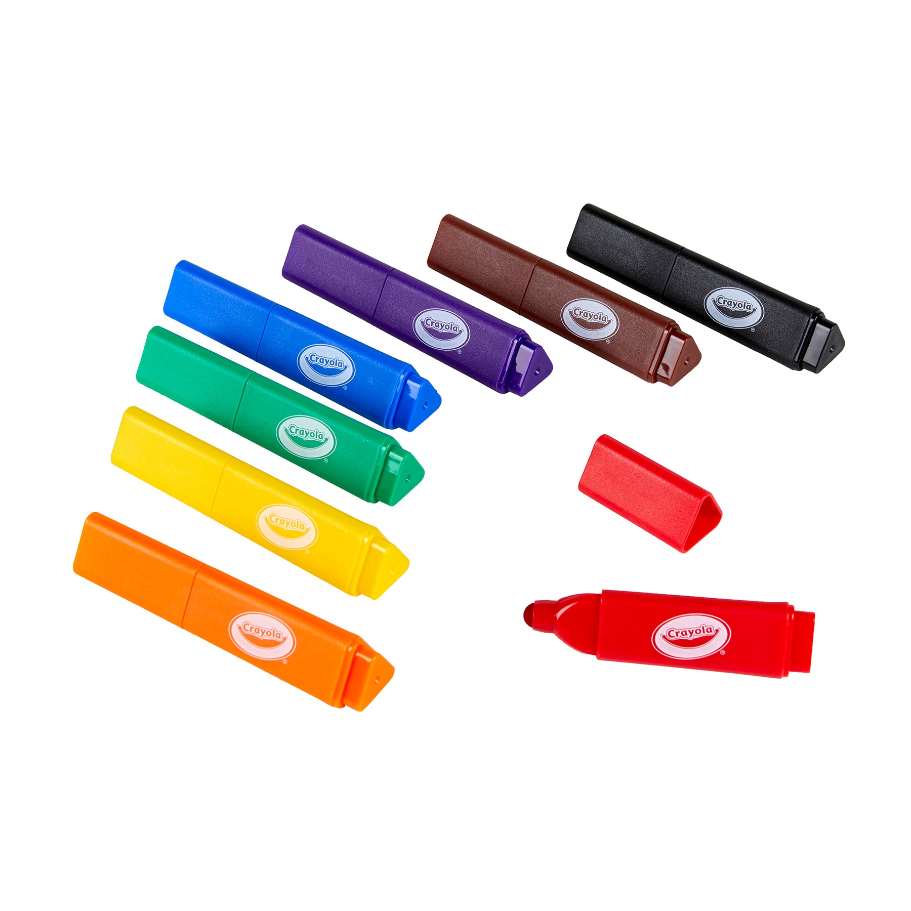 Washable Tripod Grip Markers, Pack of 8