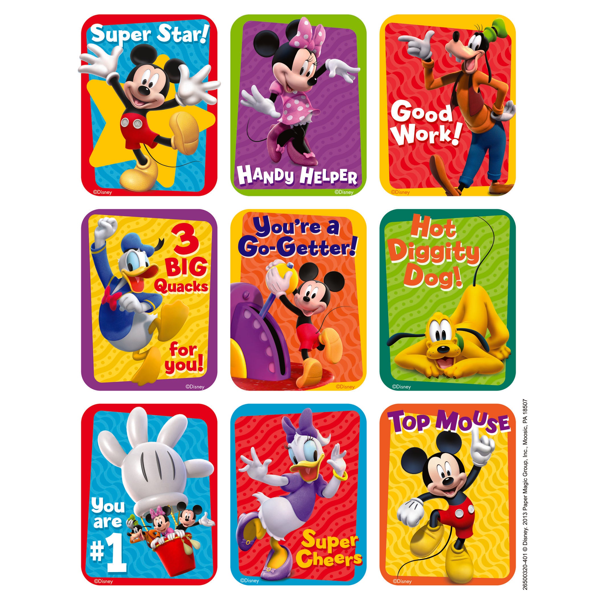 Mickey Mouse Clubhouse® Motivational Giant Stickers, Pack of 36