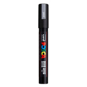 uni® POSCA PC-5M Water-Based Paint Markers, Reversible Medium Tip (1.8-2.5mm), Silver