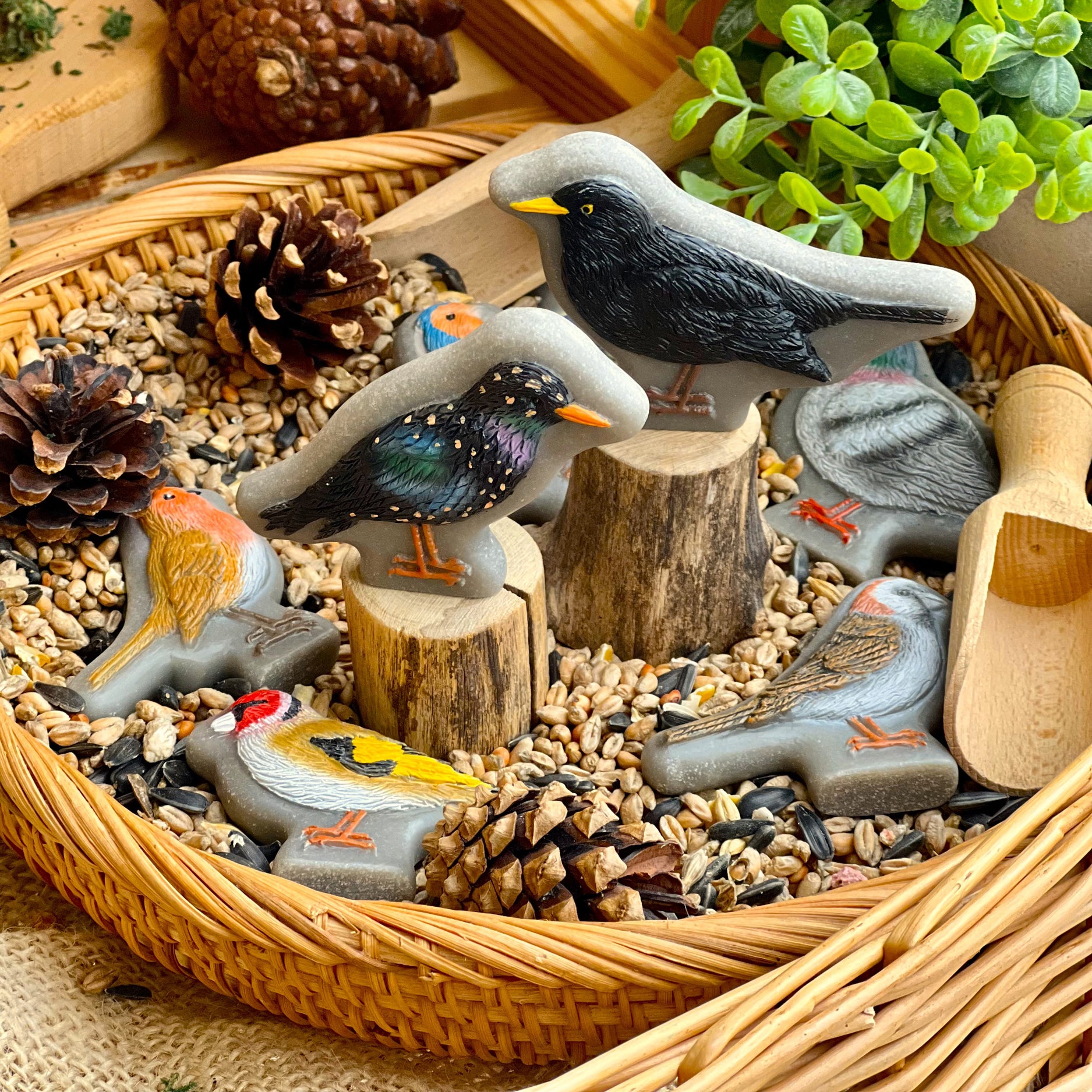Sensory Play Stones - Birds - Set of 8