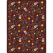 Feature Film 3'10" x 5'4" area rug in color Burgundy