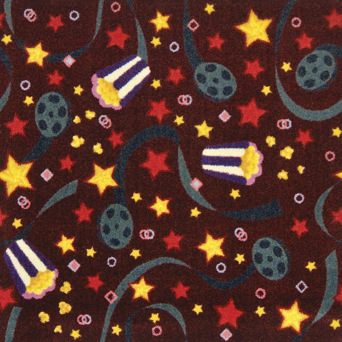 Feature Film 10'9" x 13'2" area rug in color Burgundy