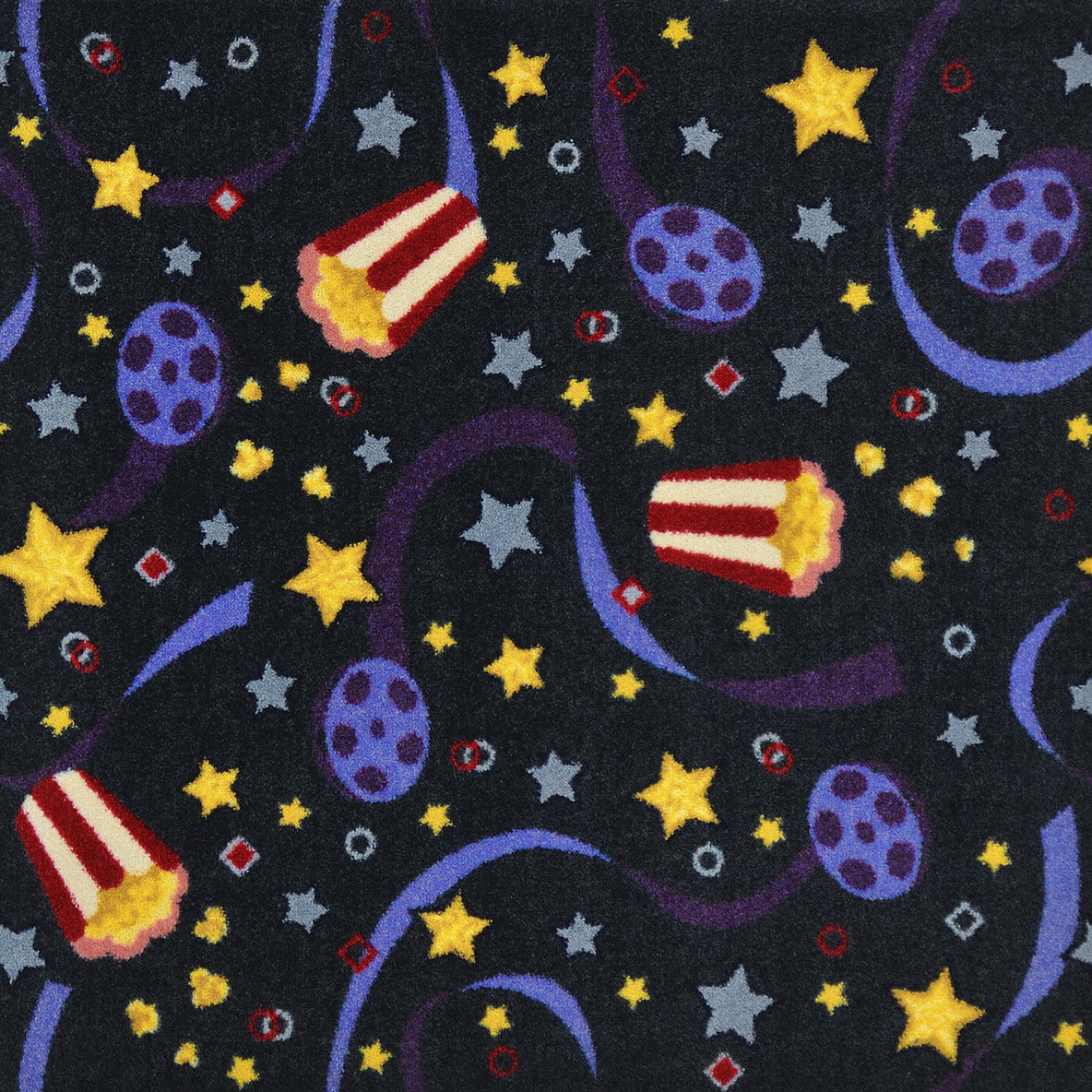 Feature Film 10'9" x 13'2" area rug in color Charcoal