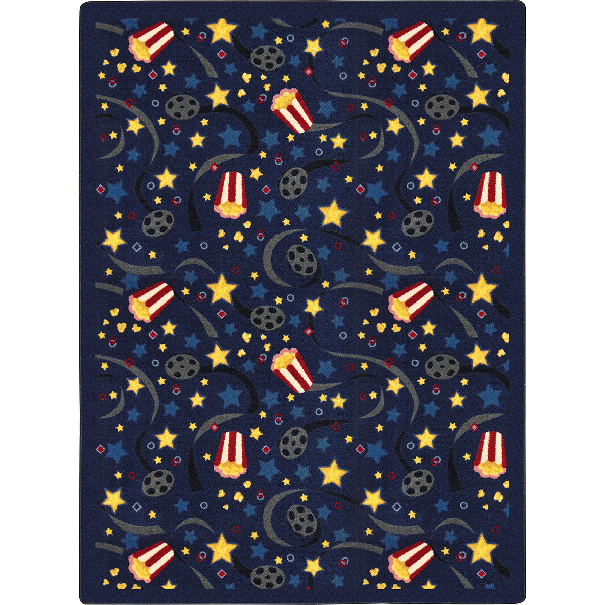 Feature Film 3'10" x 5'4" area rug in color Navy